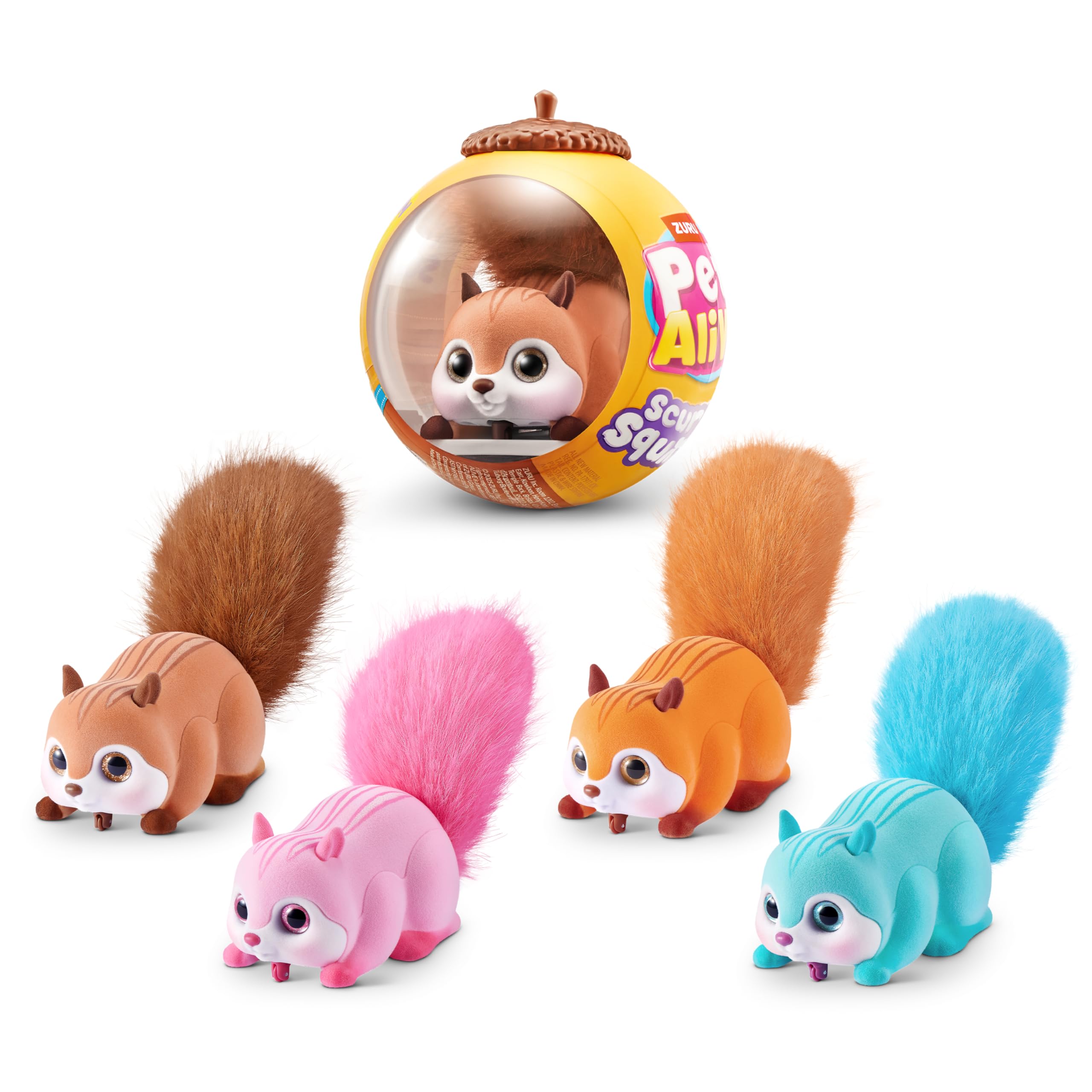 Pets Alive Scurry'n Squirrel - Interactive Robotic Pet Toy | Blue | Ages 2+ 2