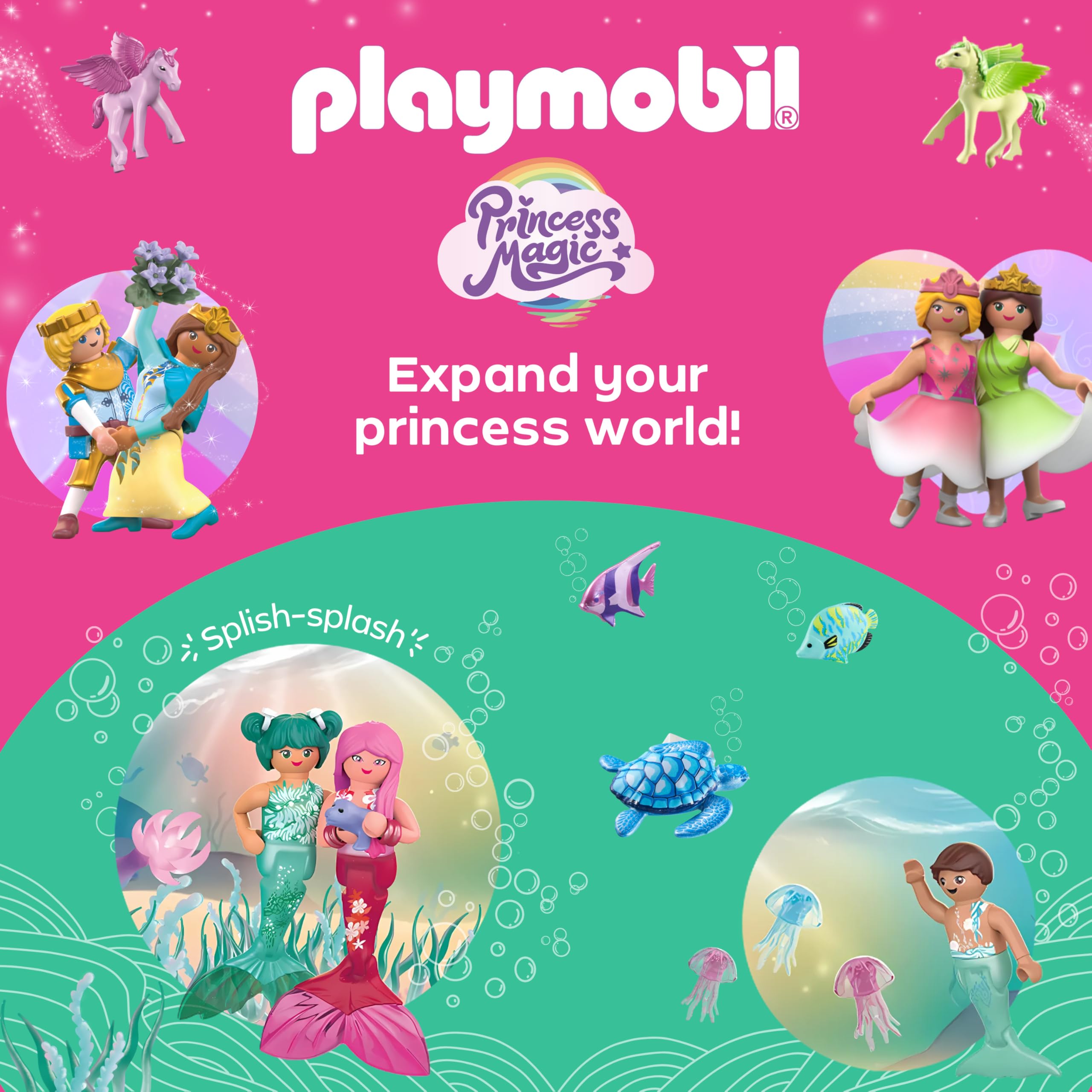 Playmobil Lucky Lavender Unicorn with Fairy - Multicolor | Ages 4+ | 71843 6