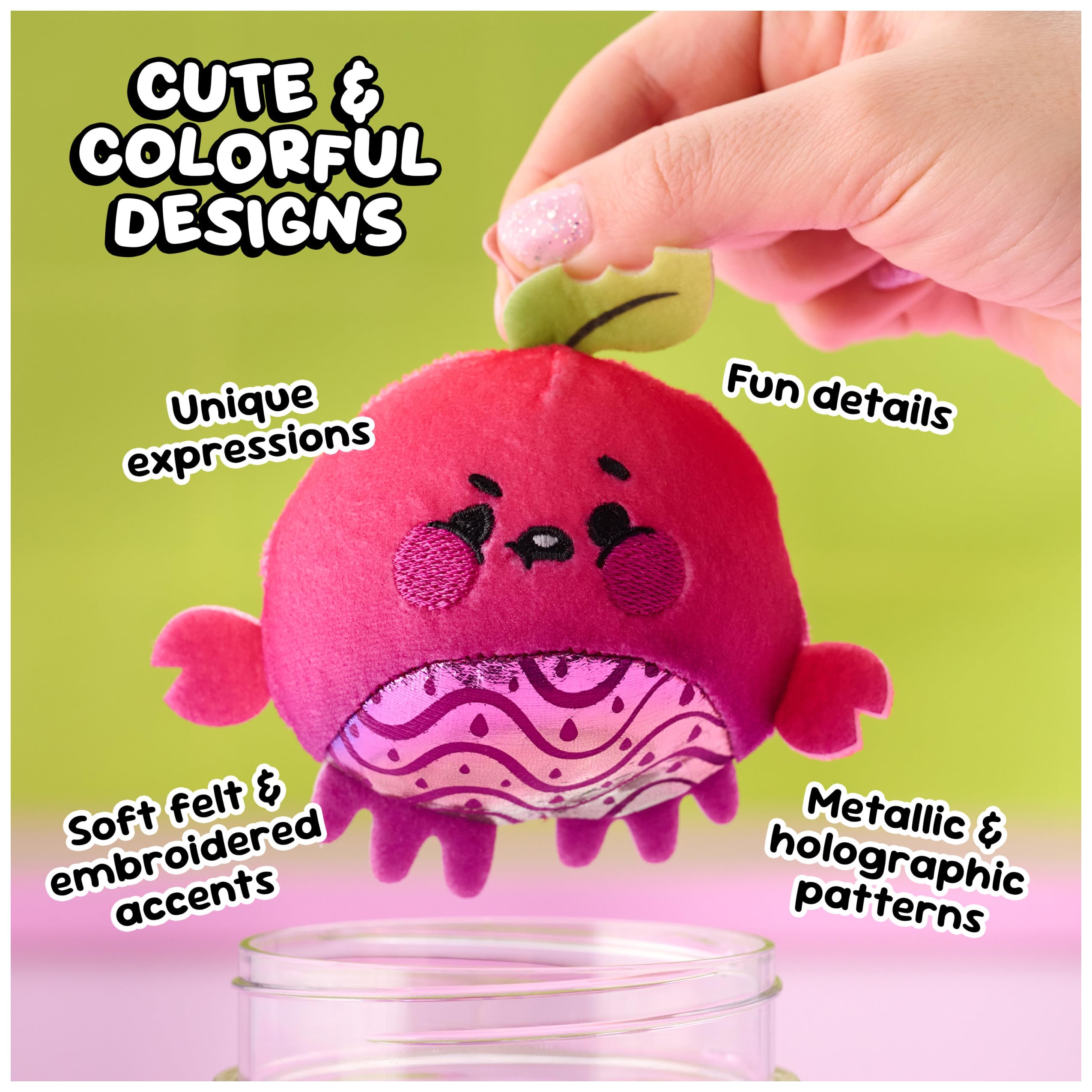 Magic Jellykins Surprise Plush Jar 2-Pack - Water Activated Transforming Squishy Toy | 7.6 cm 5