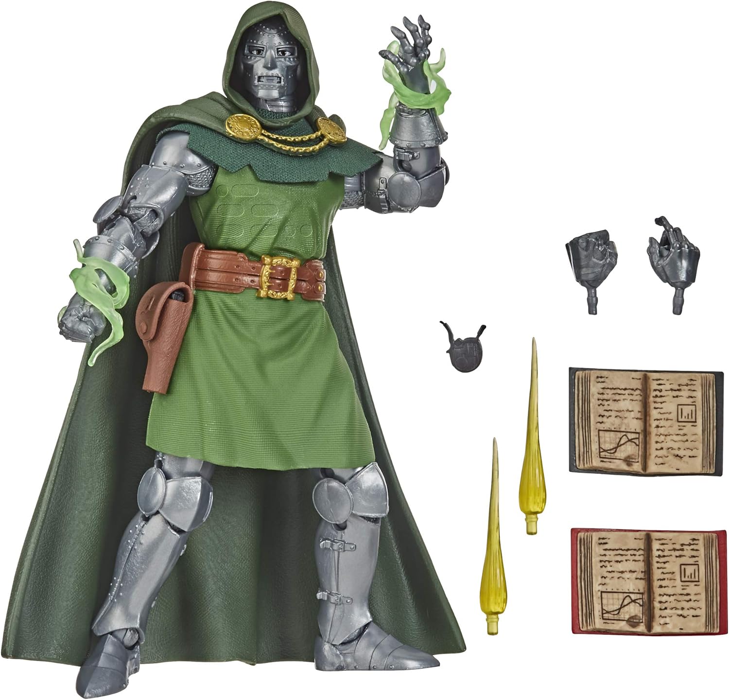 Marvel Dr. Doom 6-Inch Action Figure with 10 Accessories - Ages 4+ 1