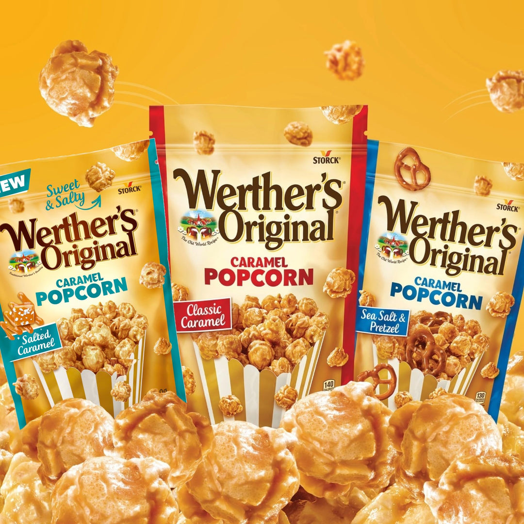 Werther's Original Caramel Popcorn Classic Caramel Flavour, 140g
