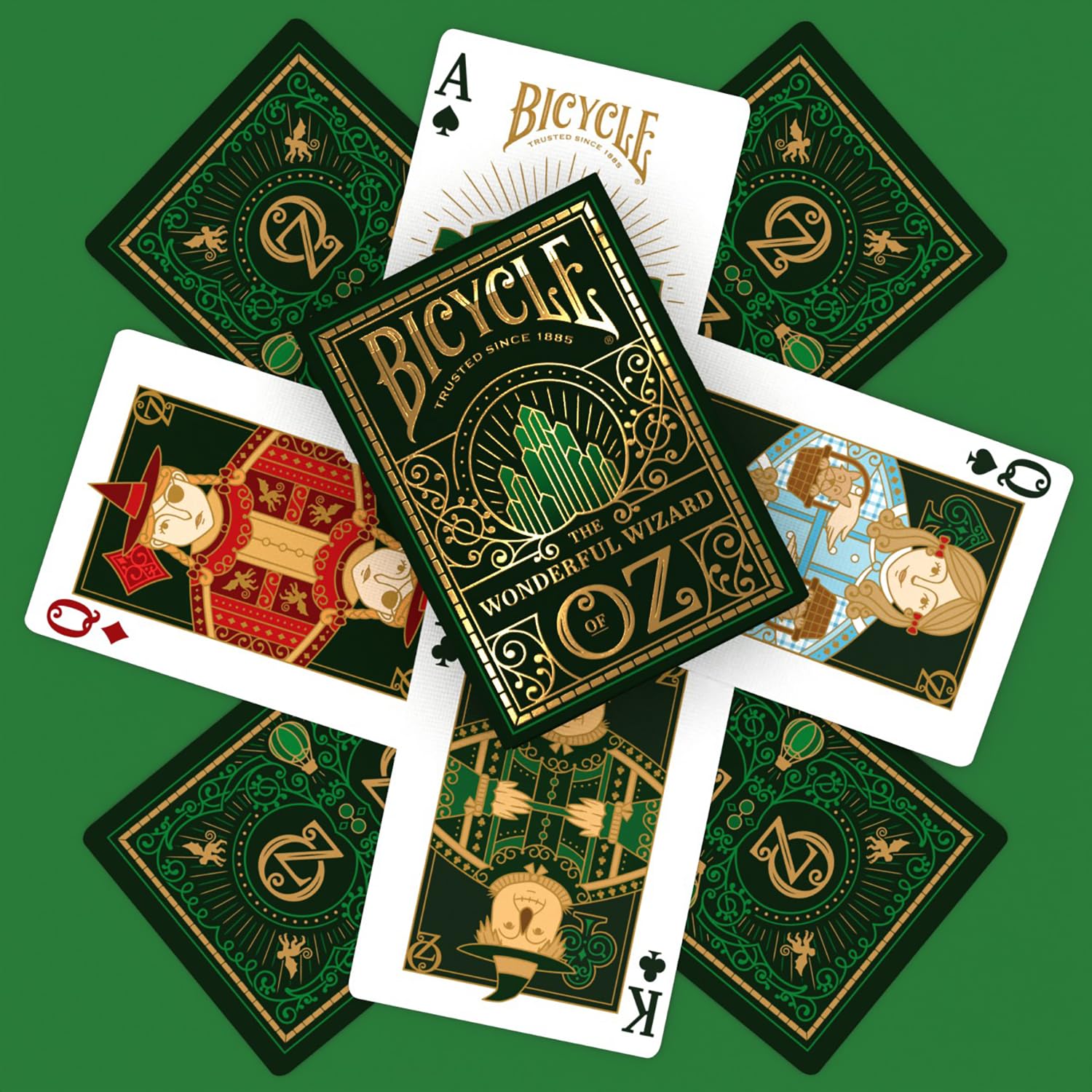 Bicycle - Wizard of Oz Playing Cards, Gold Foil Tuck Case, Custom Oz-Inspired Deck 5