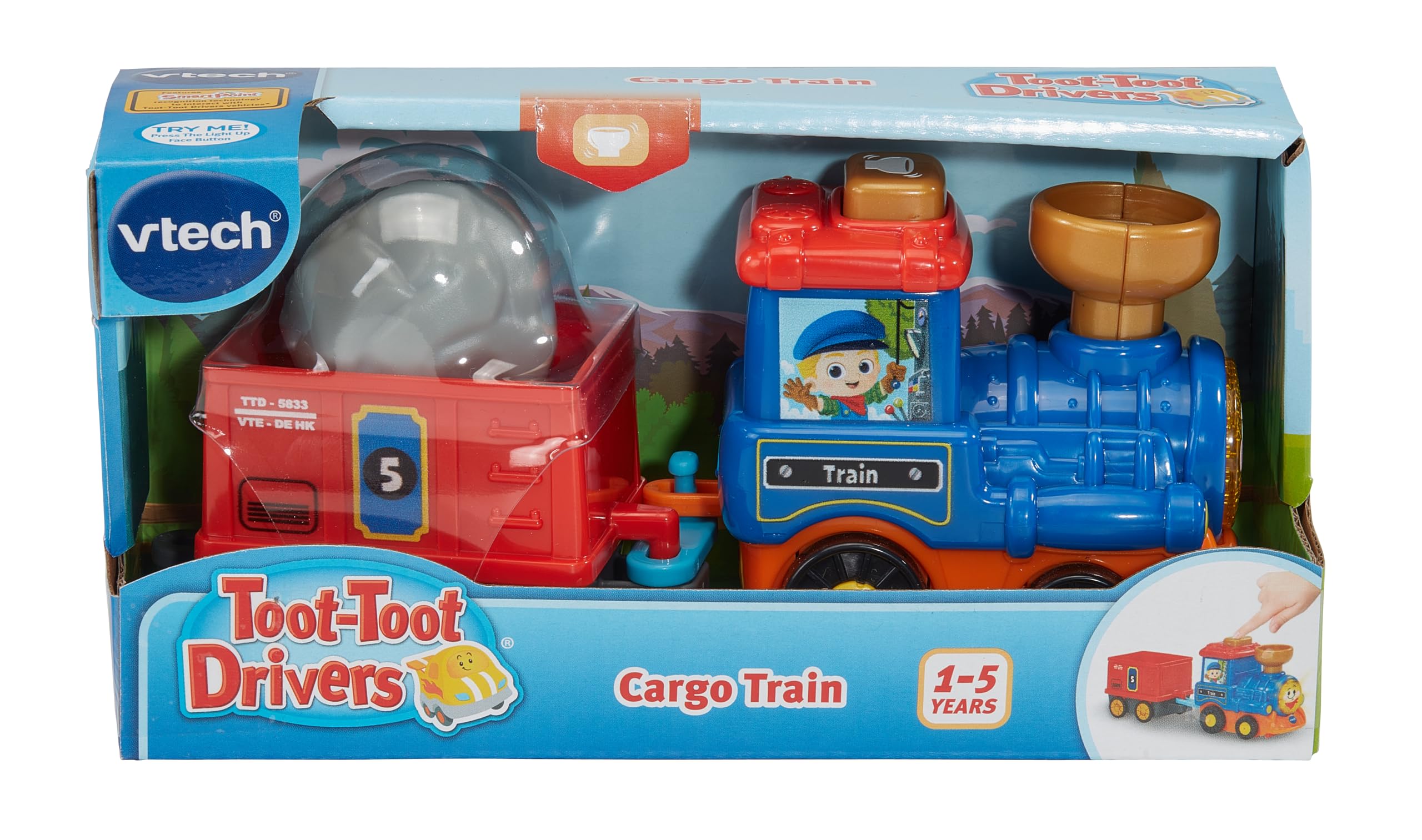 VTech Toot-Toot Drivers Cargo Train - Interactive Musical Toy for Toddlers 1-5 Years 3