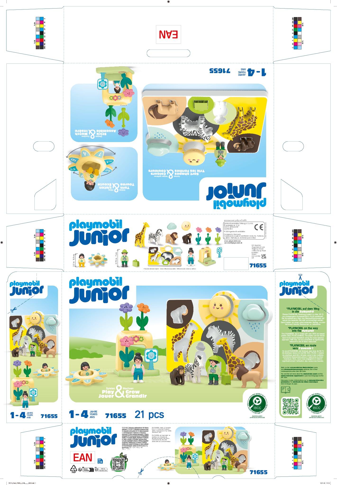 Playmobil JUNIOR Learning & Play Set - Age 1+ | Puzzle, Sorting & Rattle Spinner | Bio-Based Plastic 7