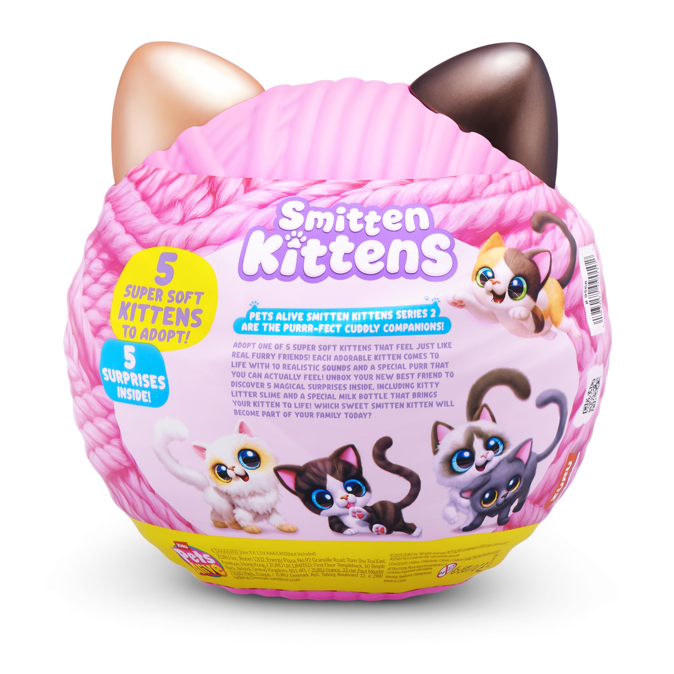 Pets Alive Smitten Kittens Series 2 Dragon Li Interactive Plush Toy by ZURU | 7.87 in 8