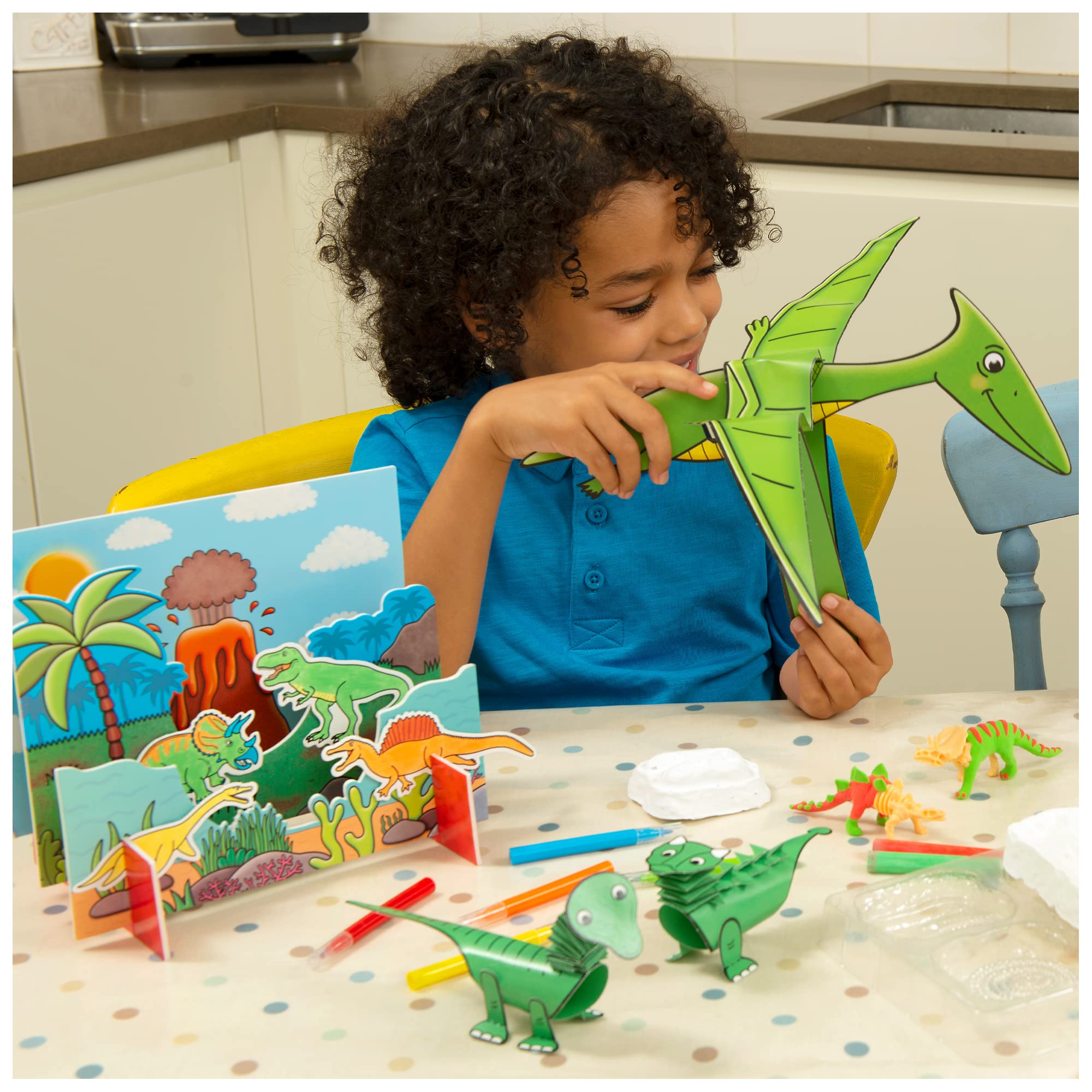 Galt Dino Craft - STEAM Learning Papercraft Kit for Ages 5+ 4