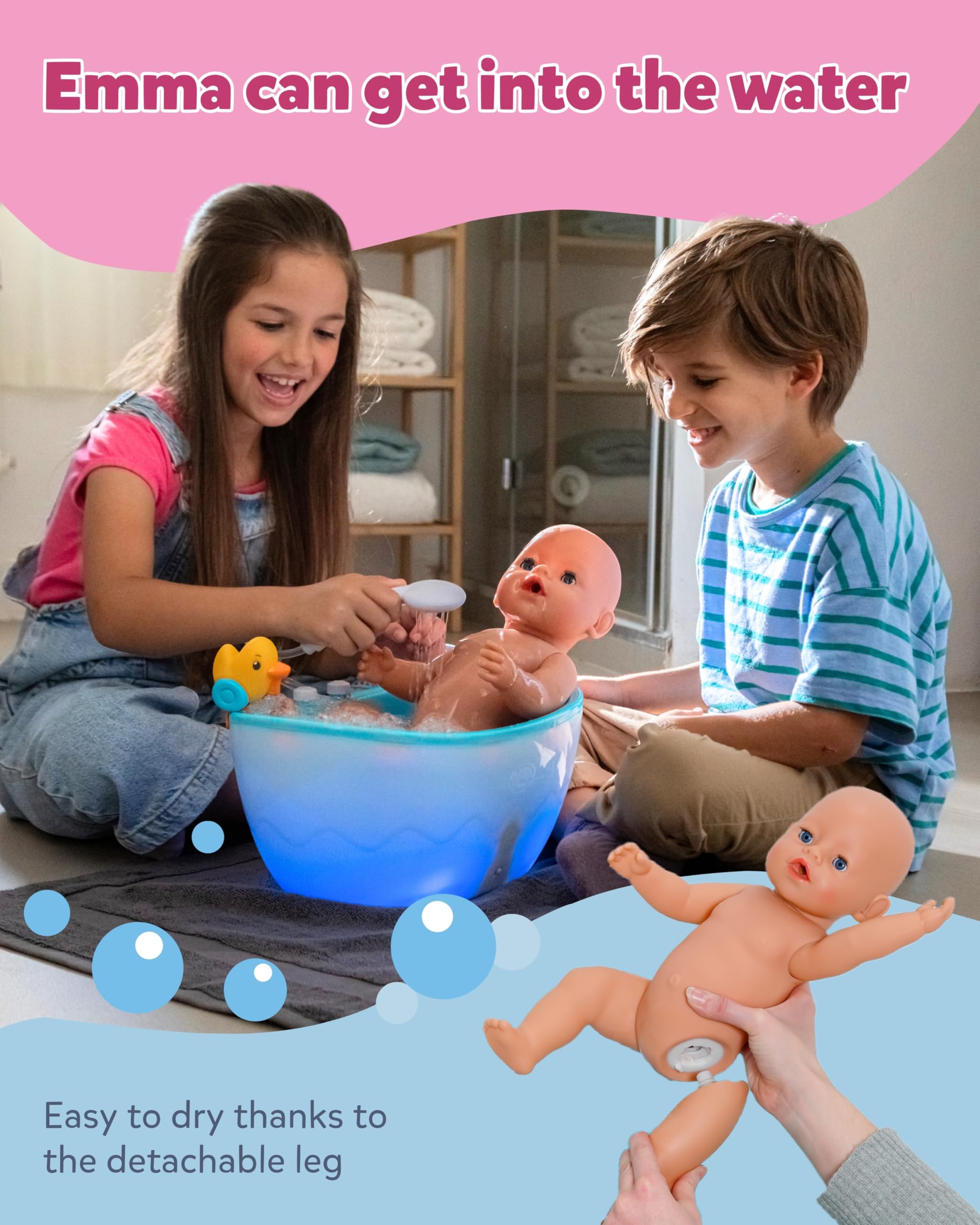 BABY born Emma Doll - 43 cm - 10 Functions | Jungle Style | Ages 3+ 6