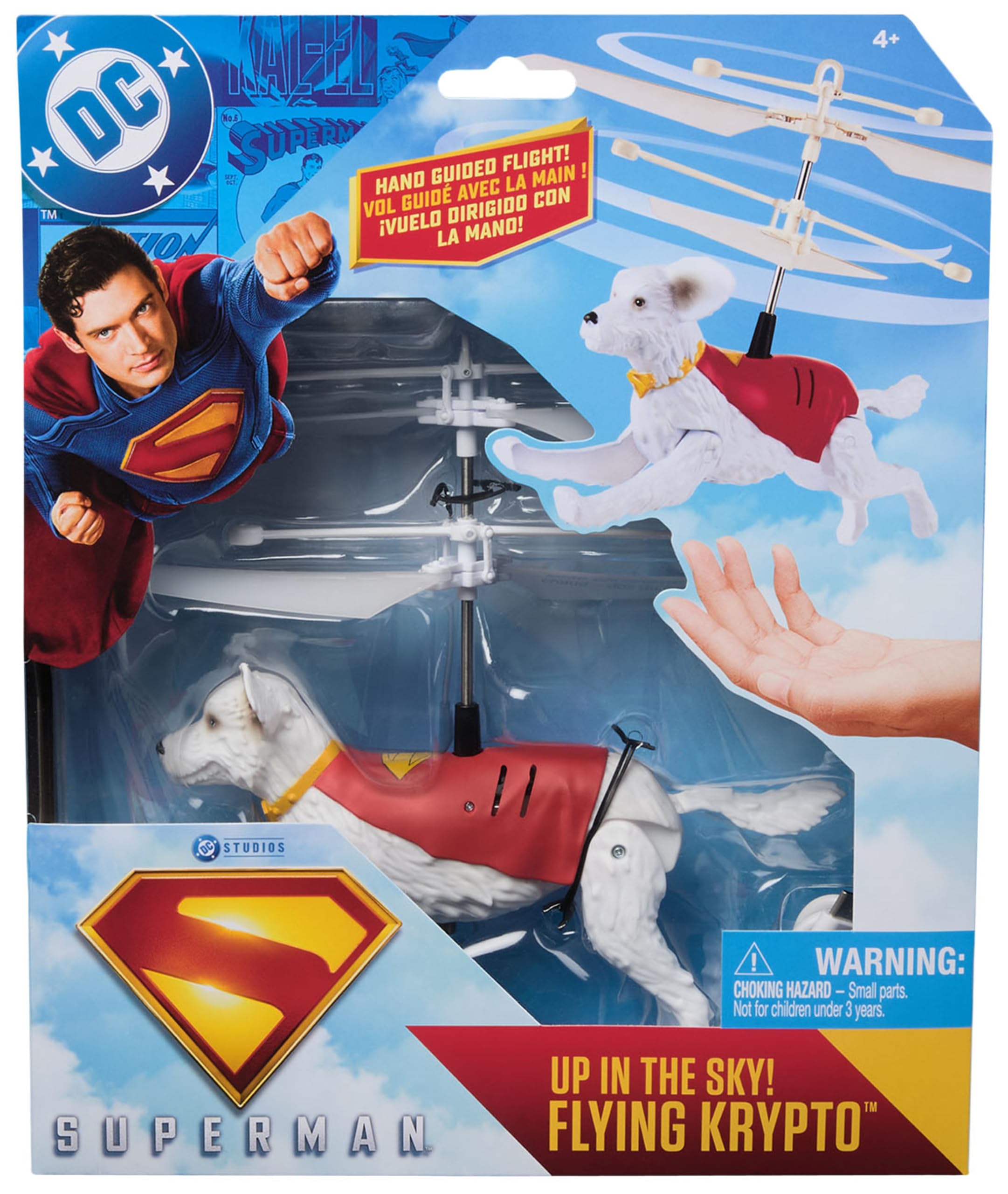 SUPERMAN Up in the Sky! Flying Krypto RC Toy - Hand-Controlled Flight, Ages 4+ 1