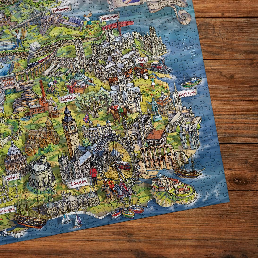Gibsons Beautiful Britain 1000 Piece Jigsaw Puzzle - Iconic British Landmarks | Eco-Friendly Recycled Board 7