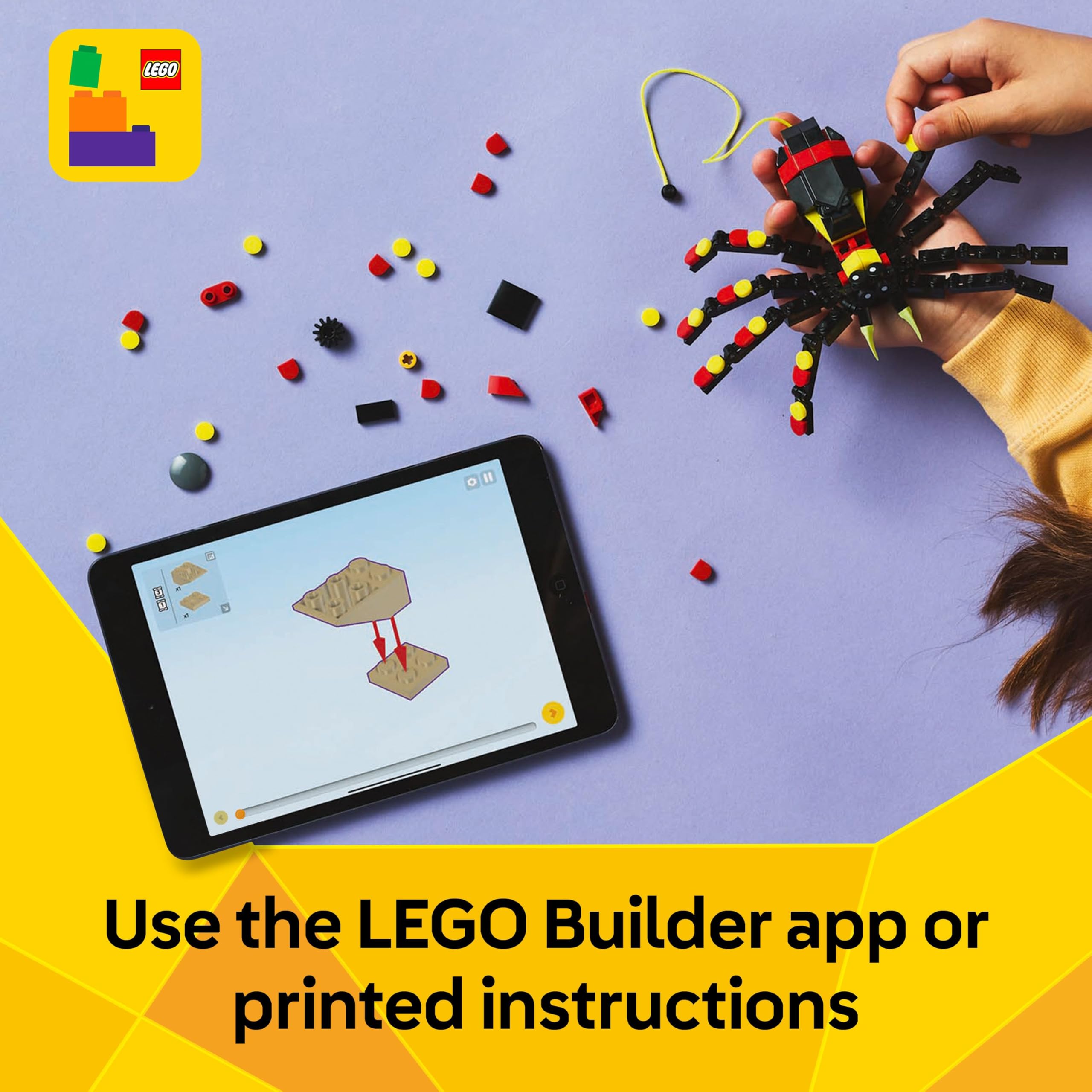 LEGO Creator 3in1 Wild Animals: Surprising Spider Toy Set 31159 | Ages 7+ | 3 Models in 1 7