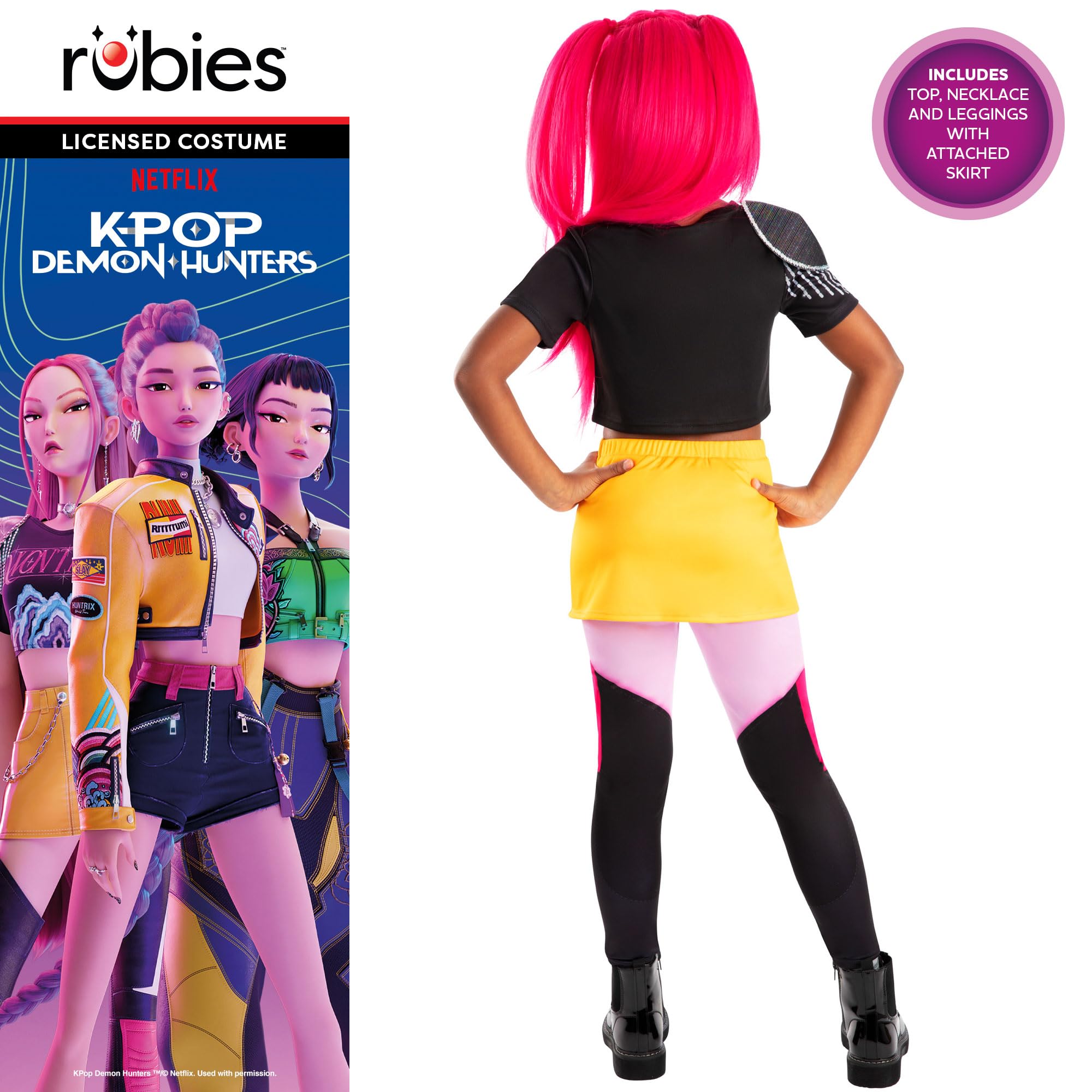 Rubies Official K-Pop Demon Hunters Mira Child Costume | Size 6-7 Years | Polyester