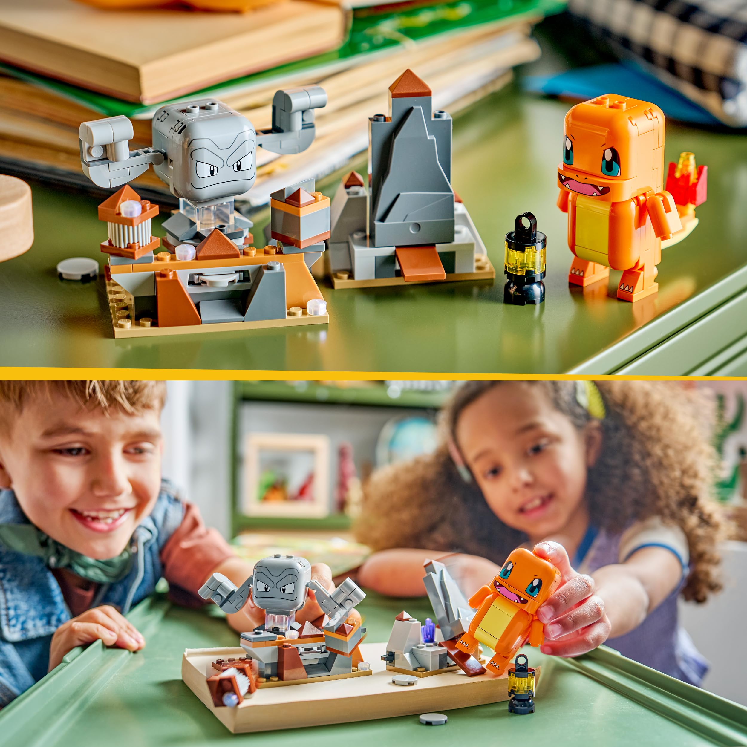 LEGO Pokémon SMART Play: Charmander and Geodude’s Cavern Clash Building Set | Ages 6+ 6