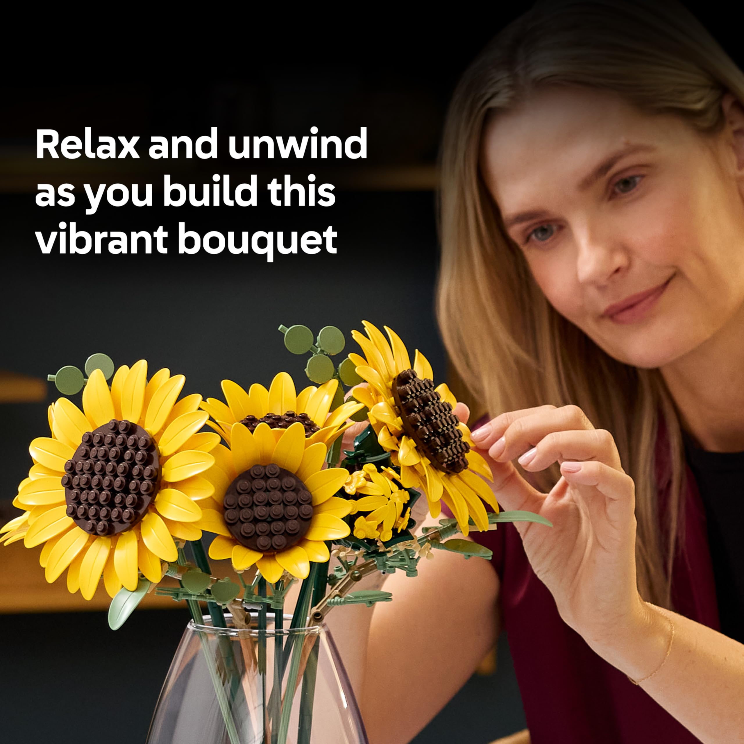 LEGO Botanicals Sunflower Bouquet Building Set 11502 | Adjustable Stems | Ages 18+ 3