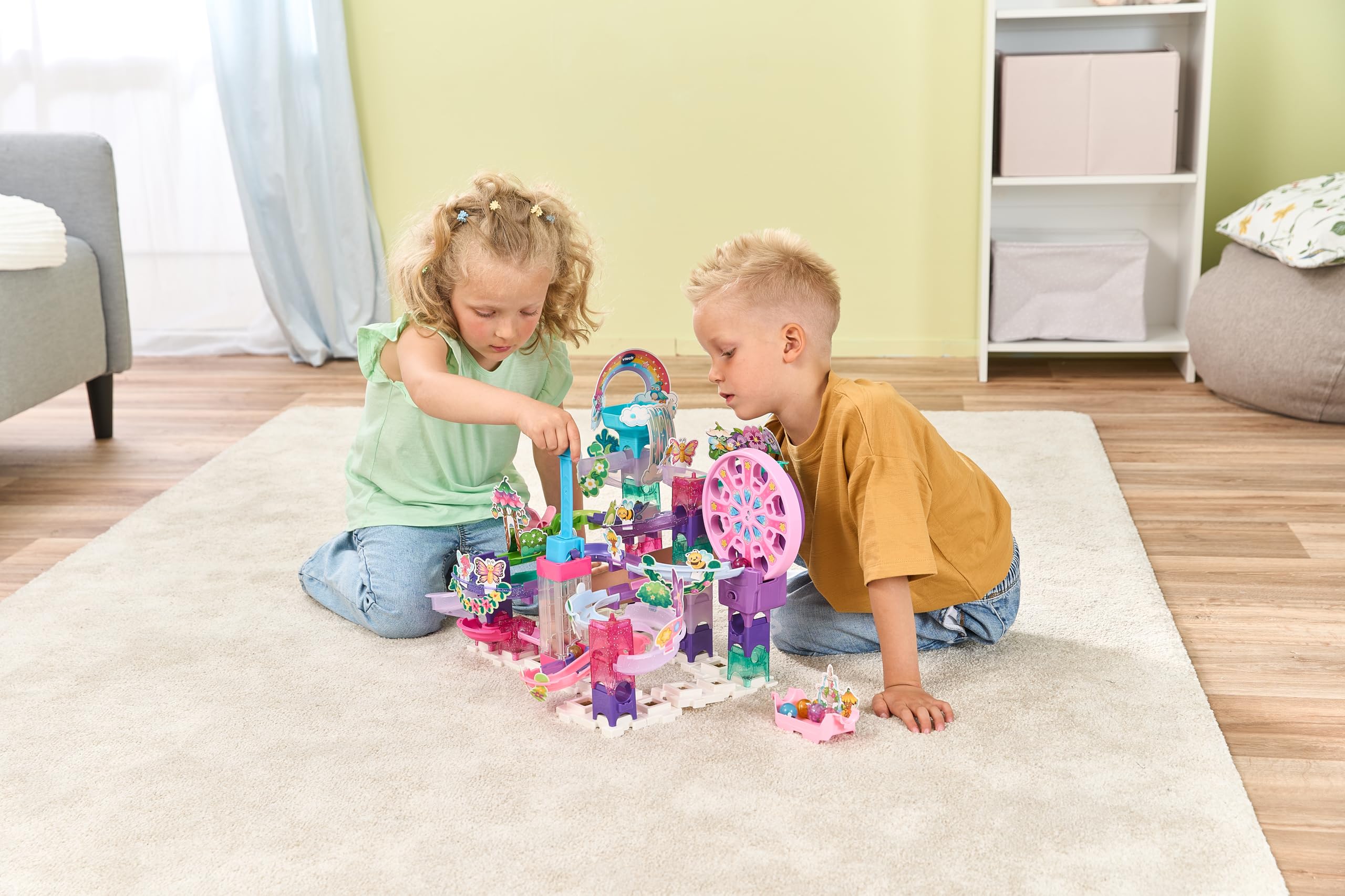 VTech Marble Rush Petal Power Construction Set - 96 Pieces | Ages 4+ 5