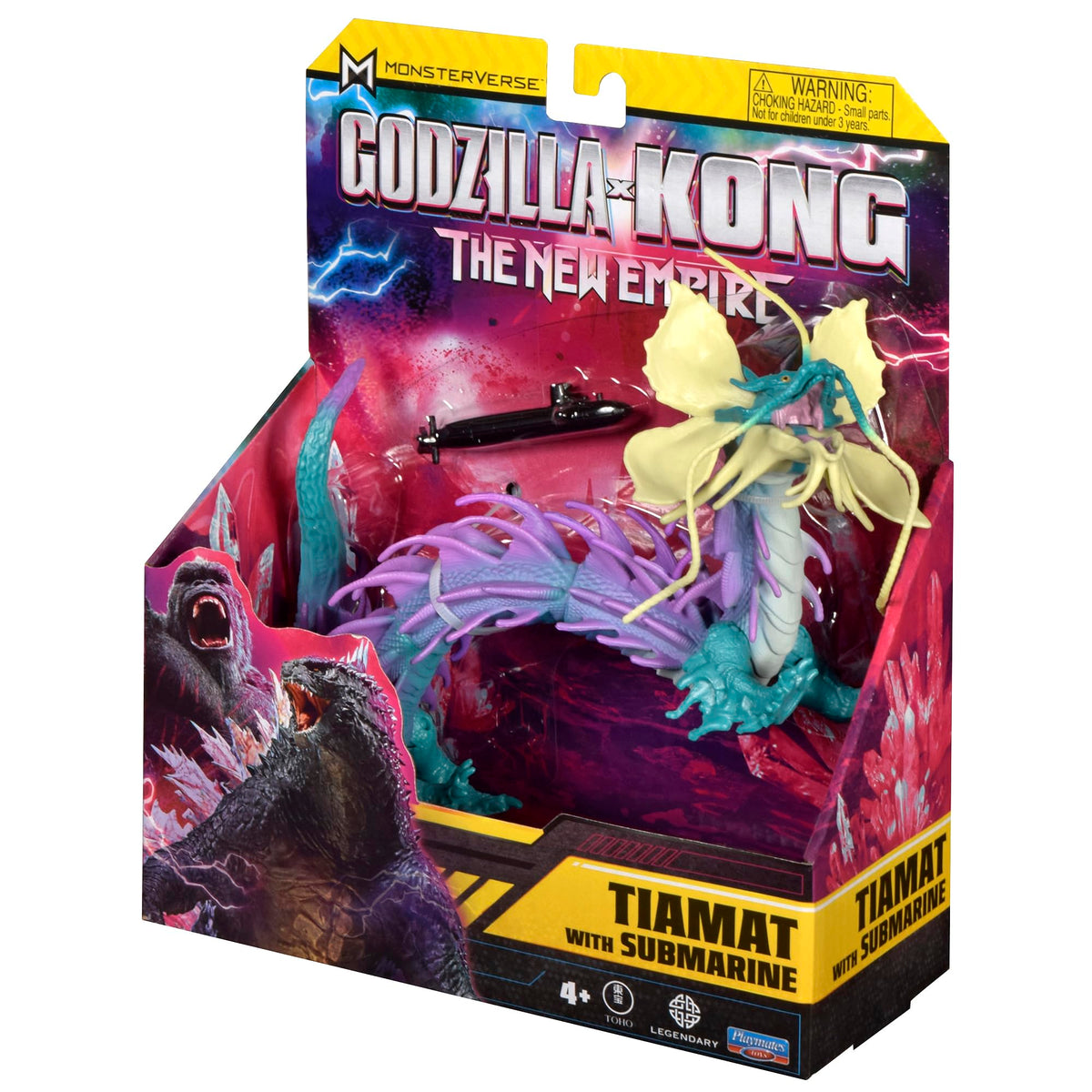 MonsterVerse Tiamat Action Figure Toy - 6-Inch, Submarine Accessory, Age 4+