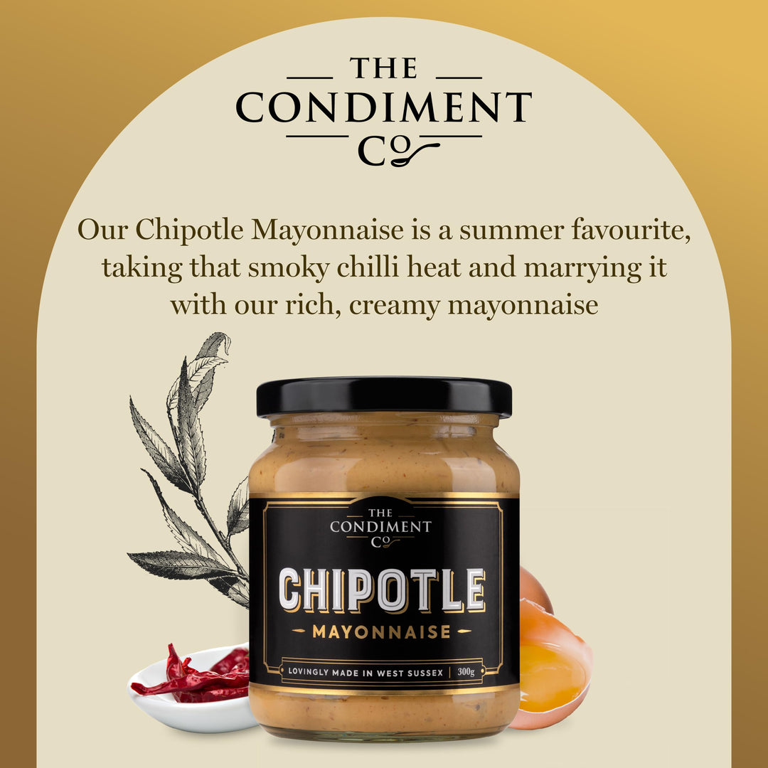The Condiment Company Chipotle Mayonnaise 300g - Spicy Smoky Mayo with Adobo