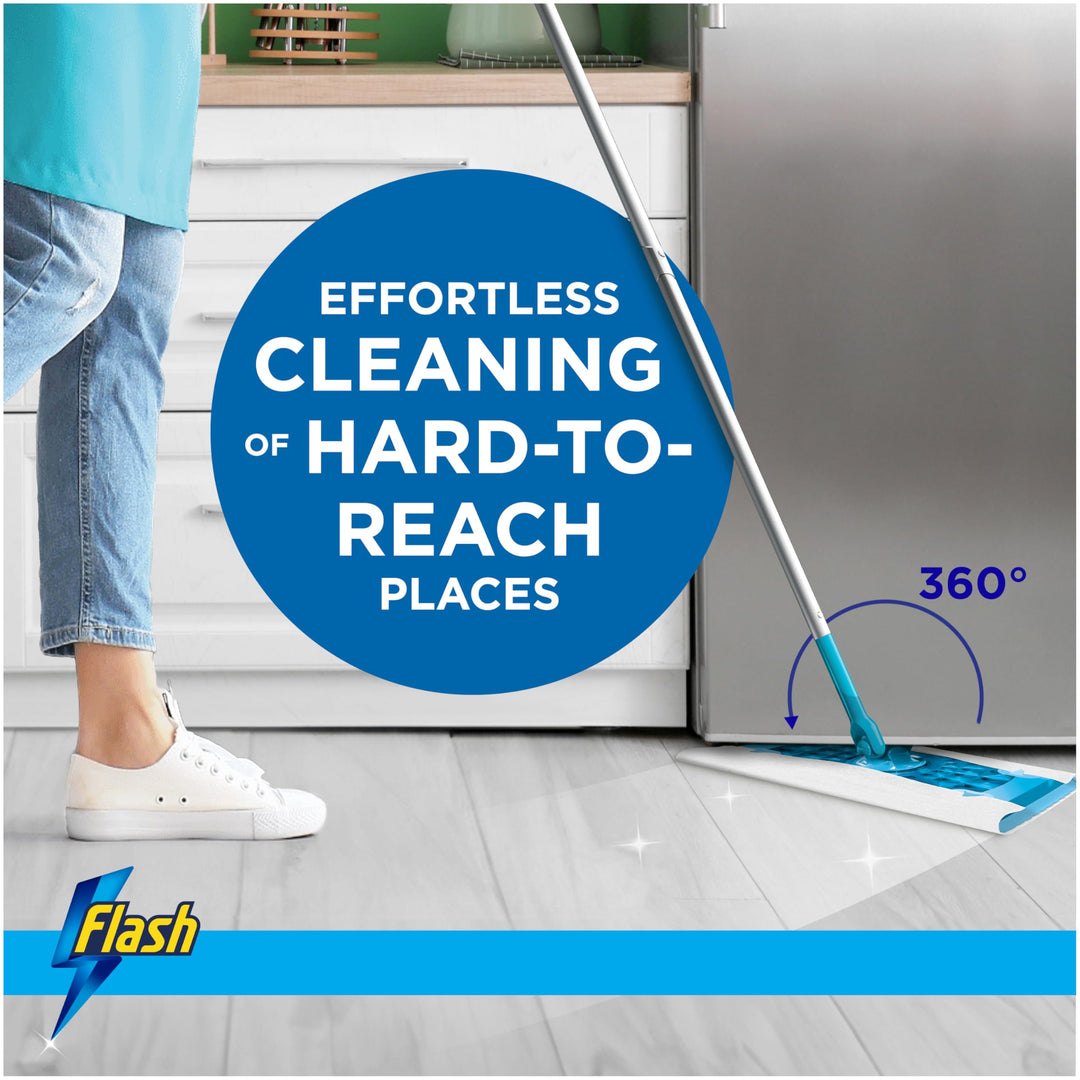 Flash - Speedmop Wet Mop Floor Cleaner Starter Kit with Scrubbing Action