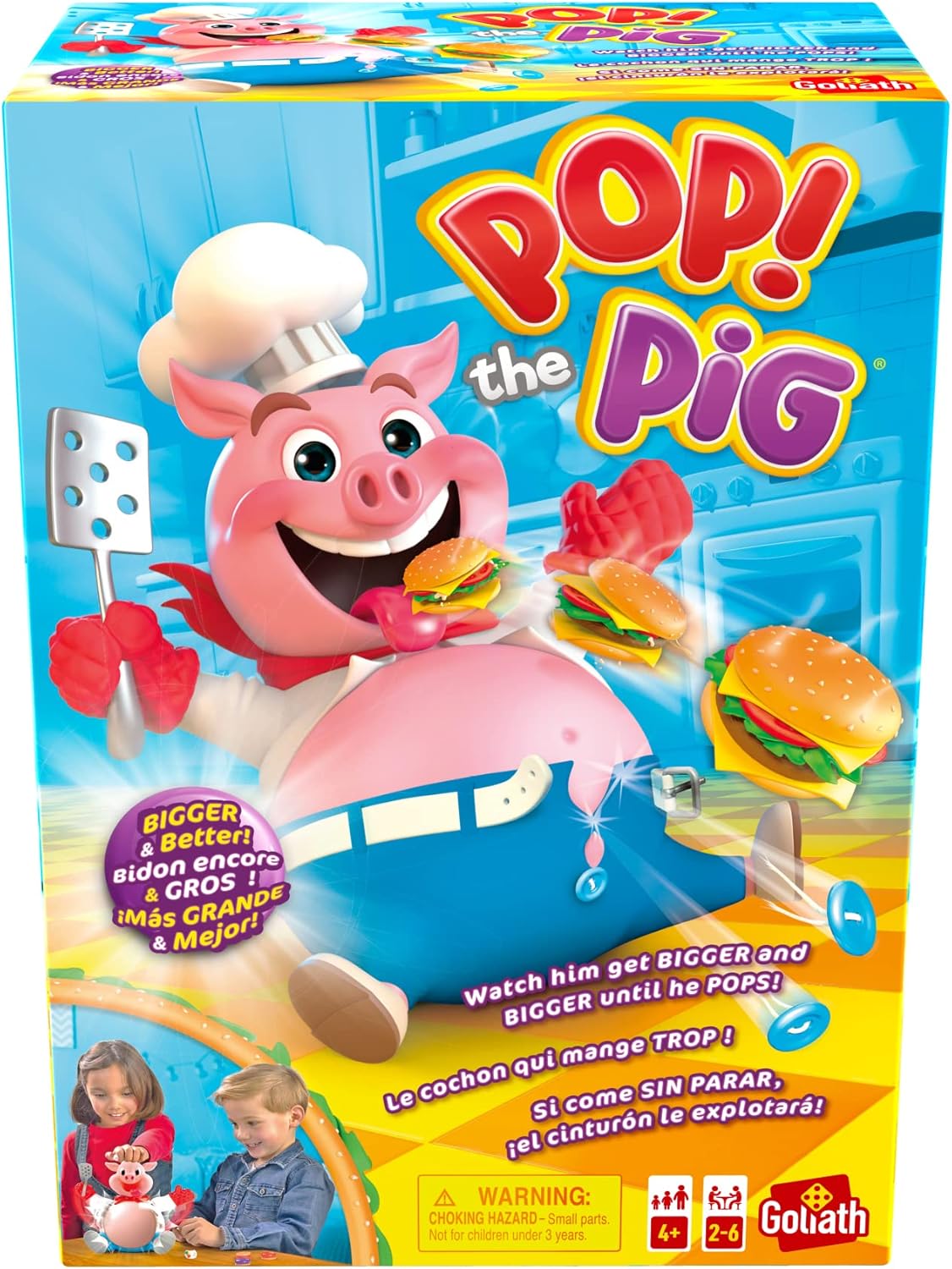 Goliath Games Pop The Pig: Even Bigger and Better! | Board Game for Kids 1