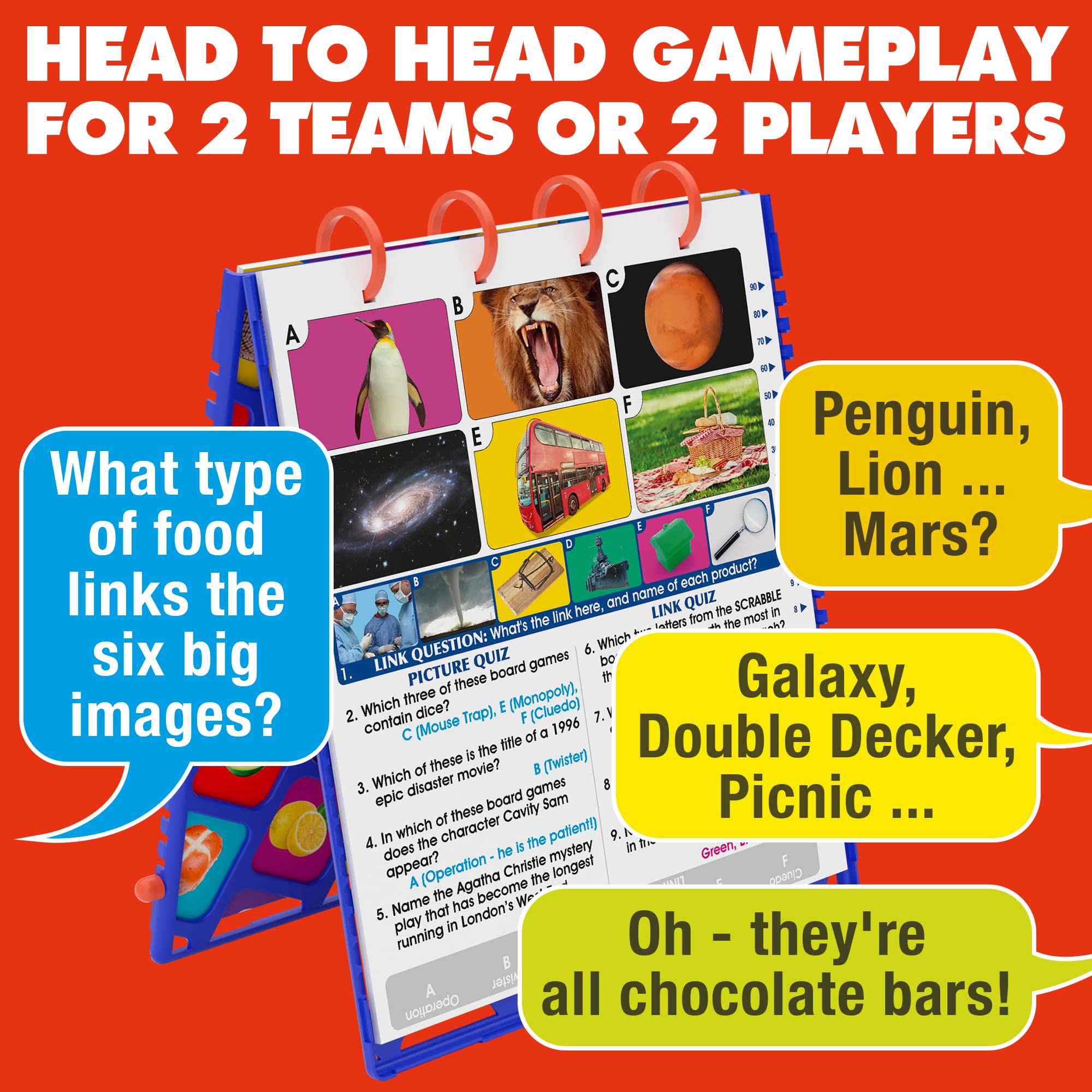 Drumond Park Link LOGO Board Game Second Edition | Family Trivia Game | 2-6 Players | Ages 12+