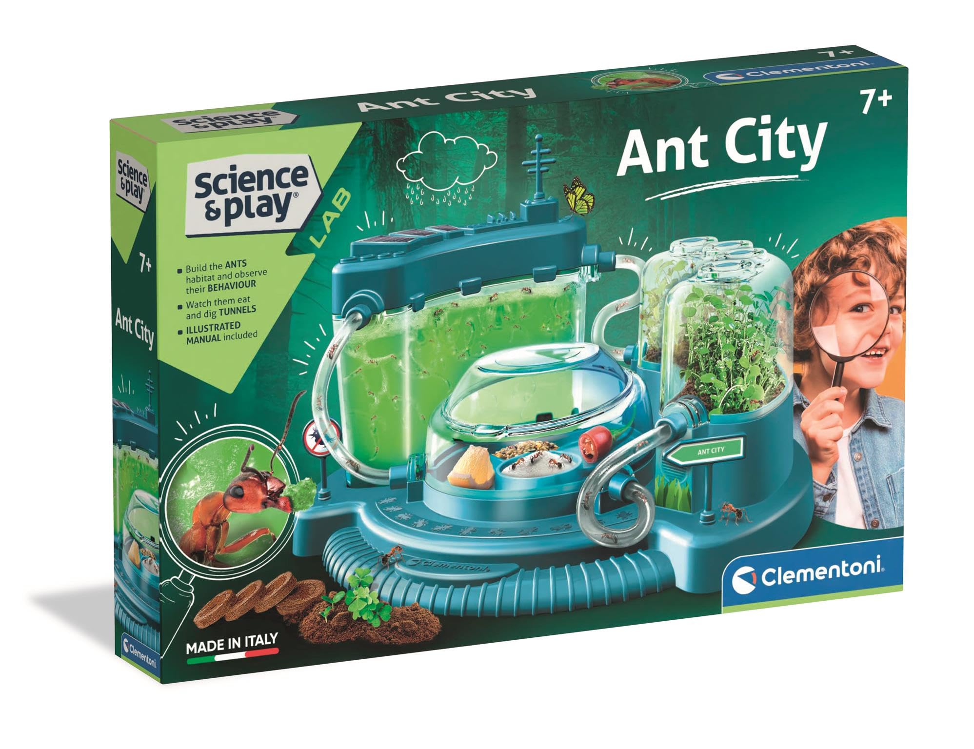 Clementoni Ant City - Modular Ant Habitat Playset with Tunnels & Botanical Module 1