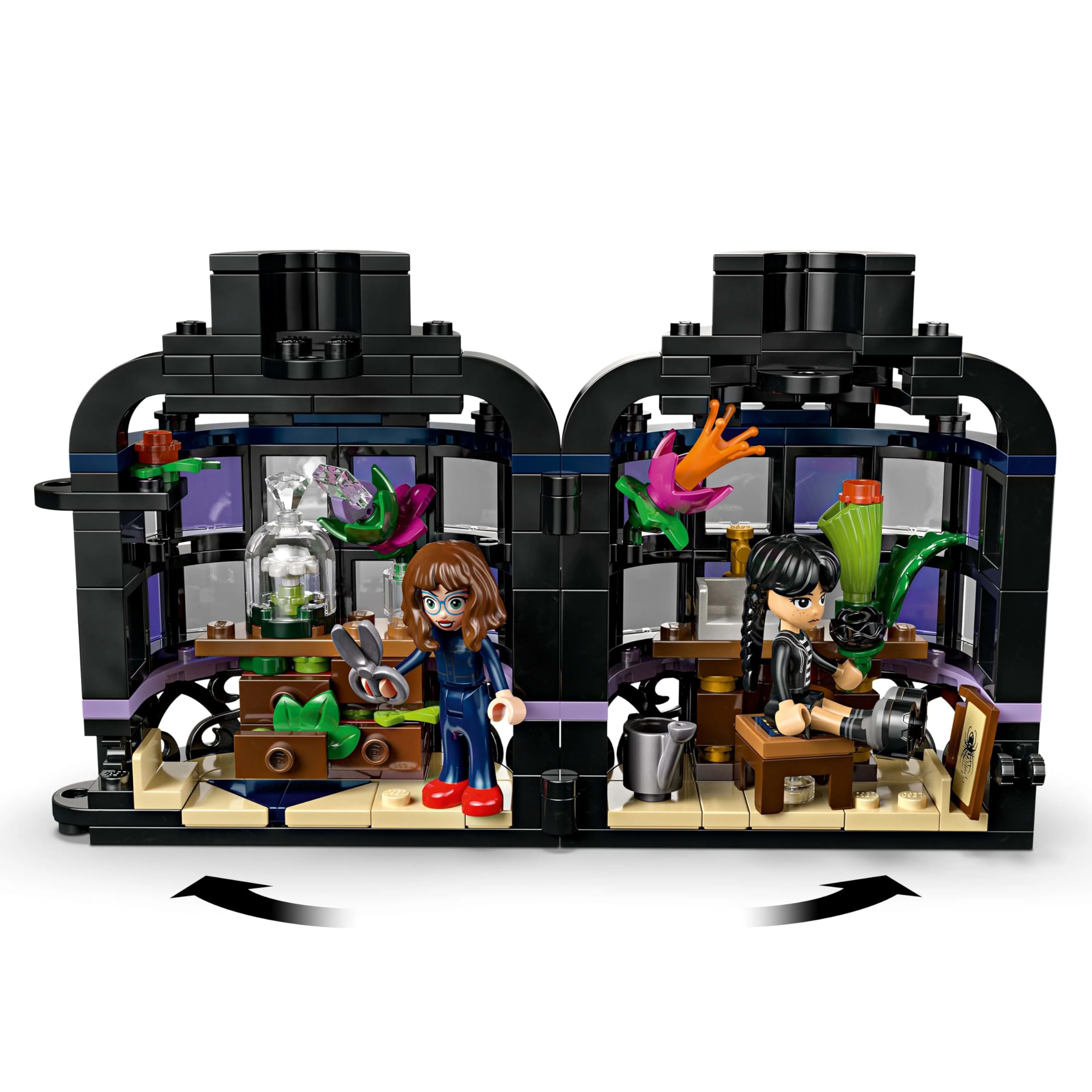 LEGO Wednesday Black Dahlia Flower Toy - Buildable Play and Display Set for 9+ 12