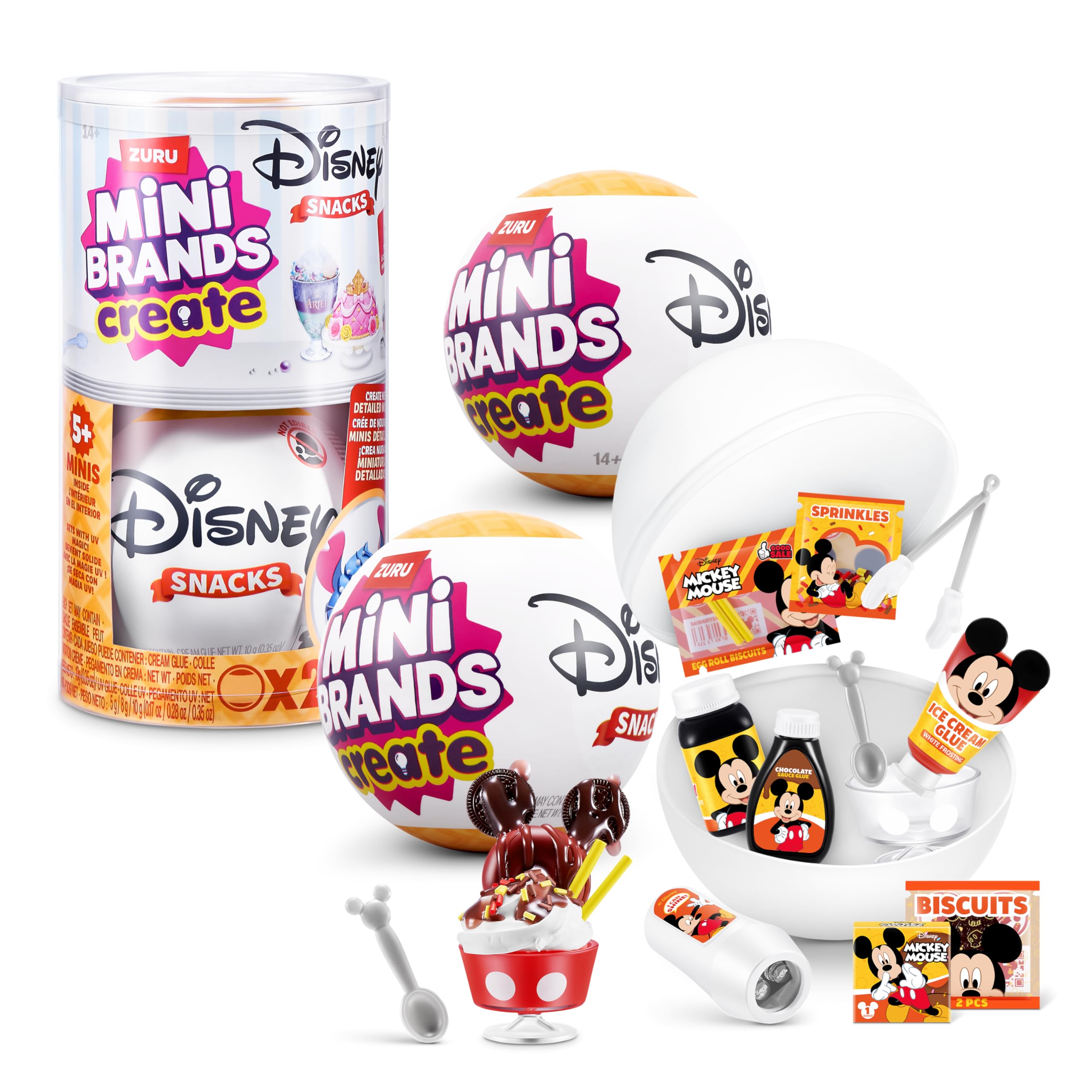 Mini Brands Create Disney Snacks Series 1 - Mystery Mini Replica Snack by ZURU 1