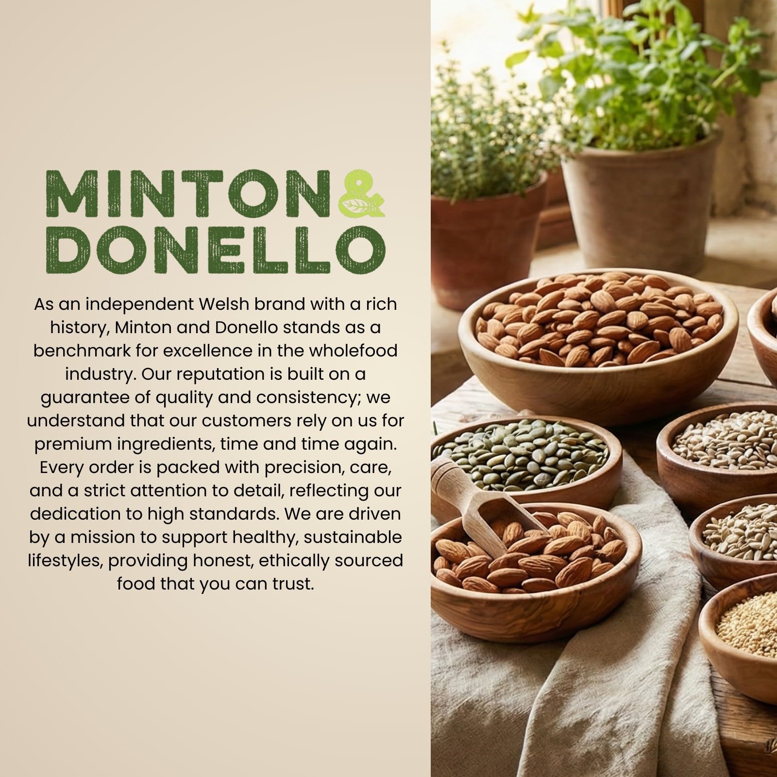 Minton & Donello Finely Ground Almonds, Blanched Baking Essential | 250g 5