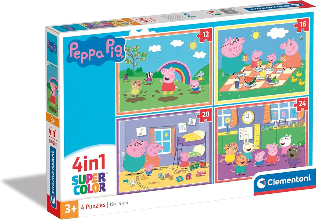 Clementoni Peppa Pig 4-in-1 Jigsaw Puzzle Set (21516)