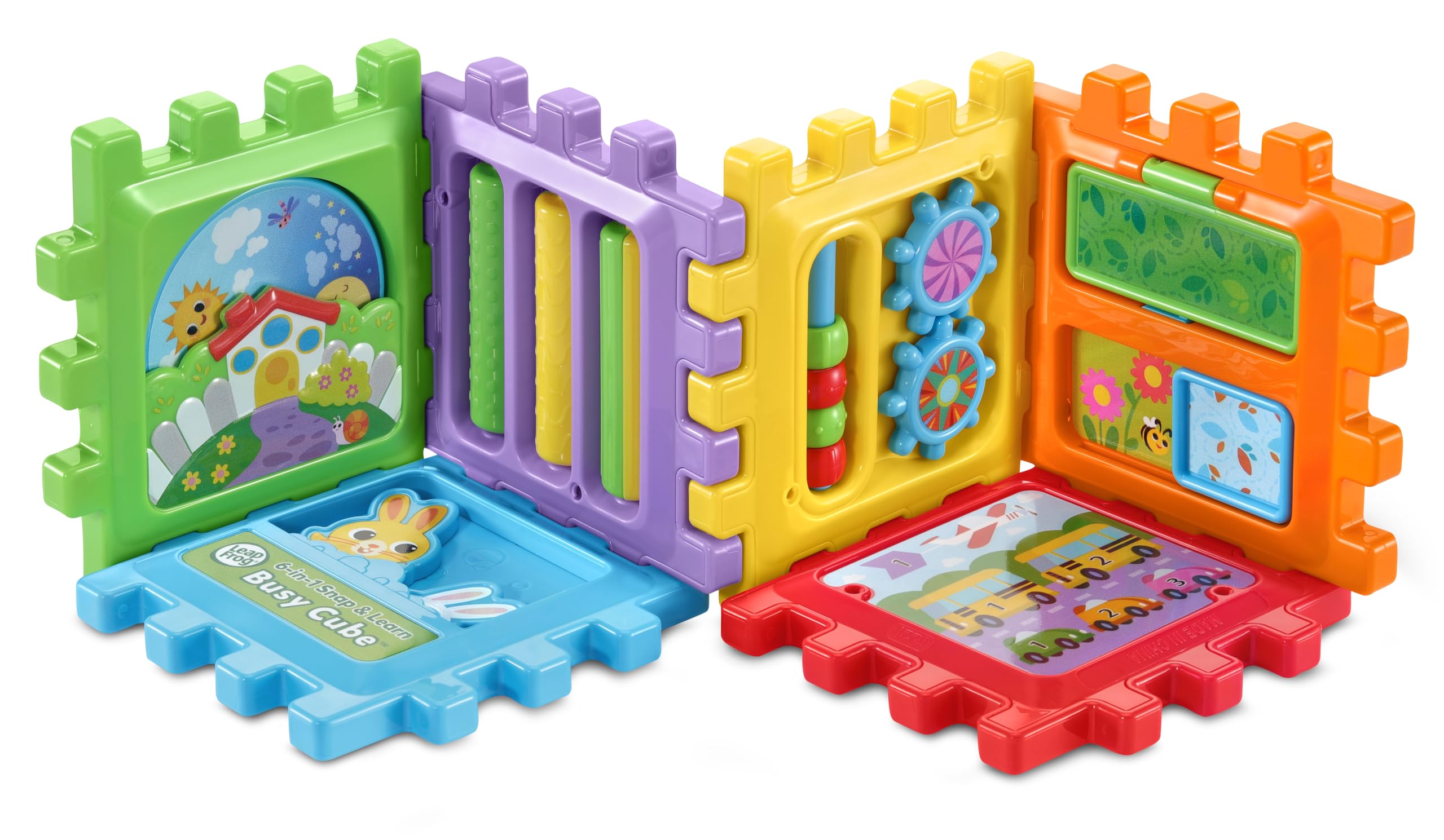 LeapFrog 6-in-1 Snap & Learn Busy Cube - Ages 12 Months+ | Multicolor Plastic 3