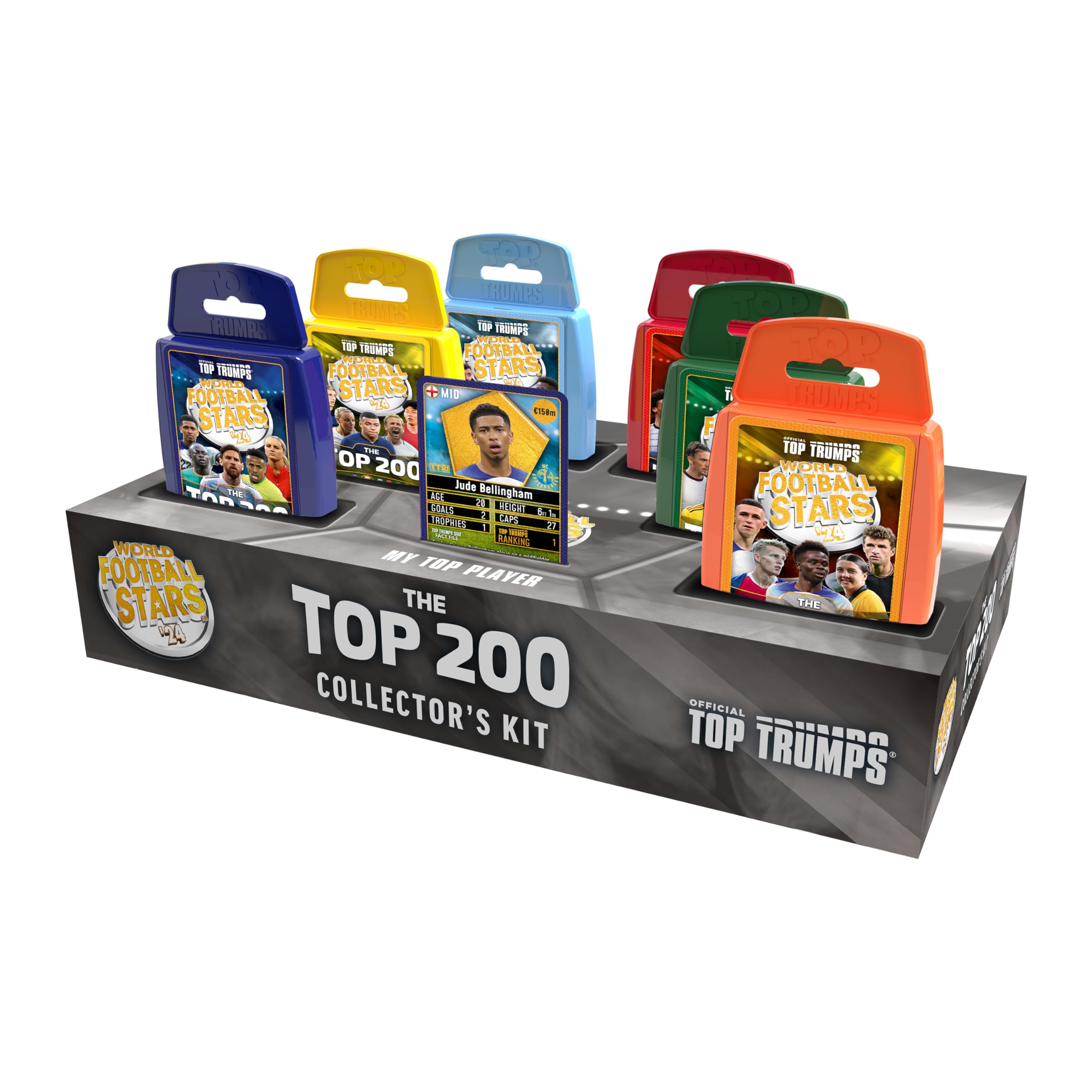 Top Trumps World Football Stars Top 200 Collector's Kit - 6 Card Packs | Ages 6+ | Unisex Children 5