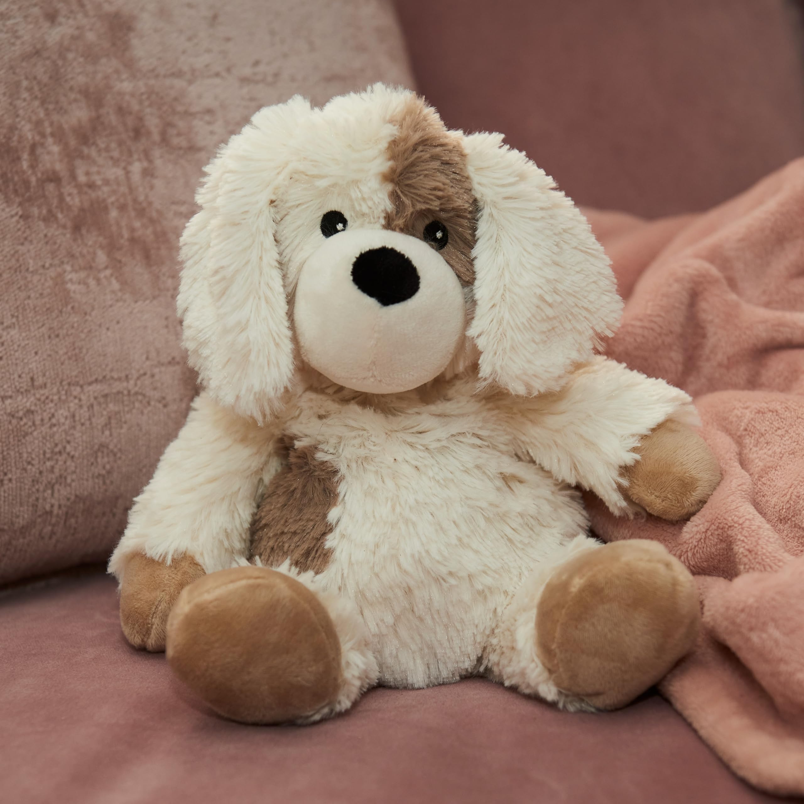 Warmies Junior Puppy Plush - Microwavable & Chilled Lavender-Scented Comfort Toy for Anxiety Relief (0-8 Years) 9