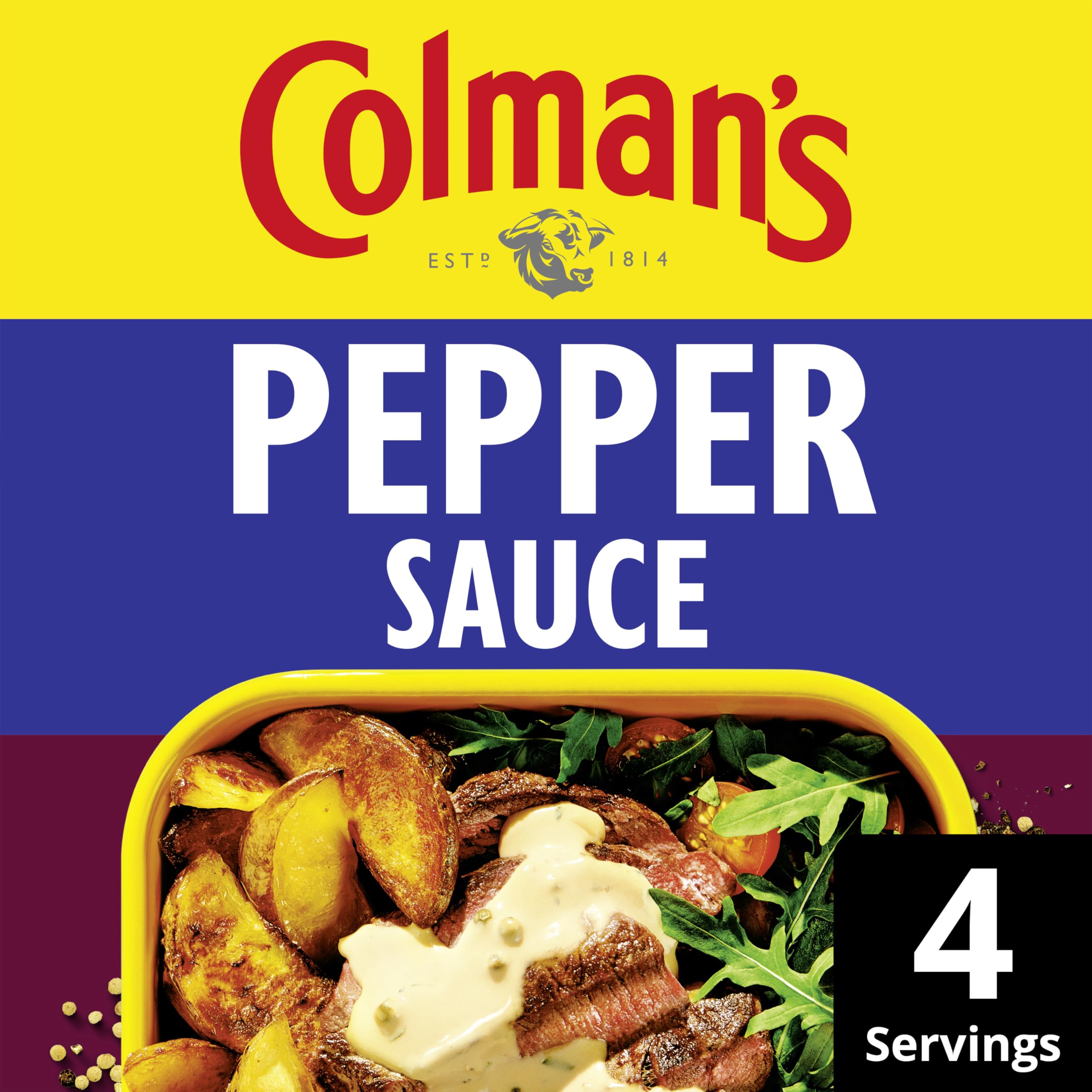 Colman's Classic Comforts Pepper Sauce Mix - Vegetarian, No Artificial Colours/Preservatives | 4 Servings