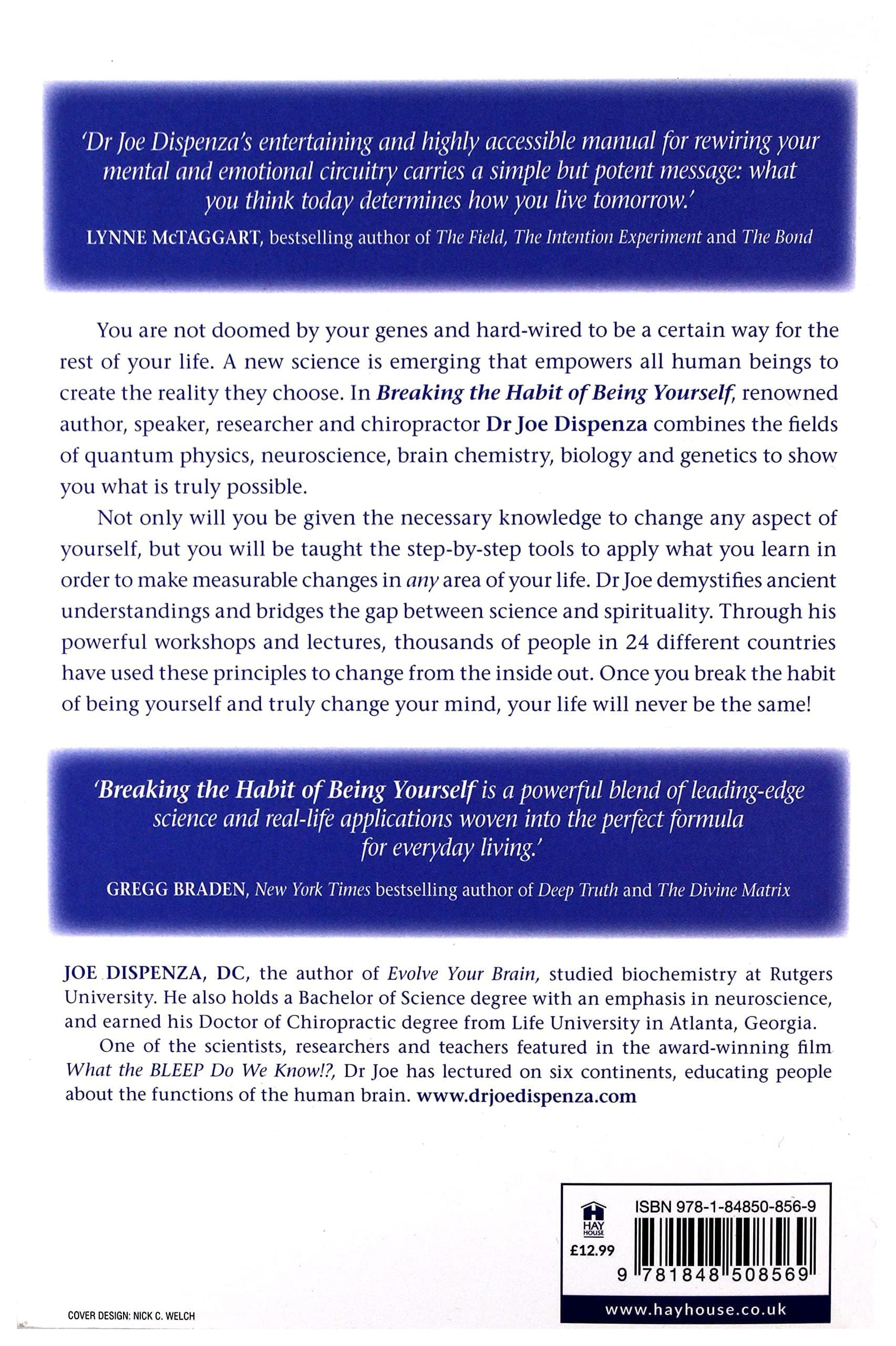 Dr. Joe Dispenza Breaking the Habit of Being Yourself - Self Help Book | Paperback | 368 Pages 2