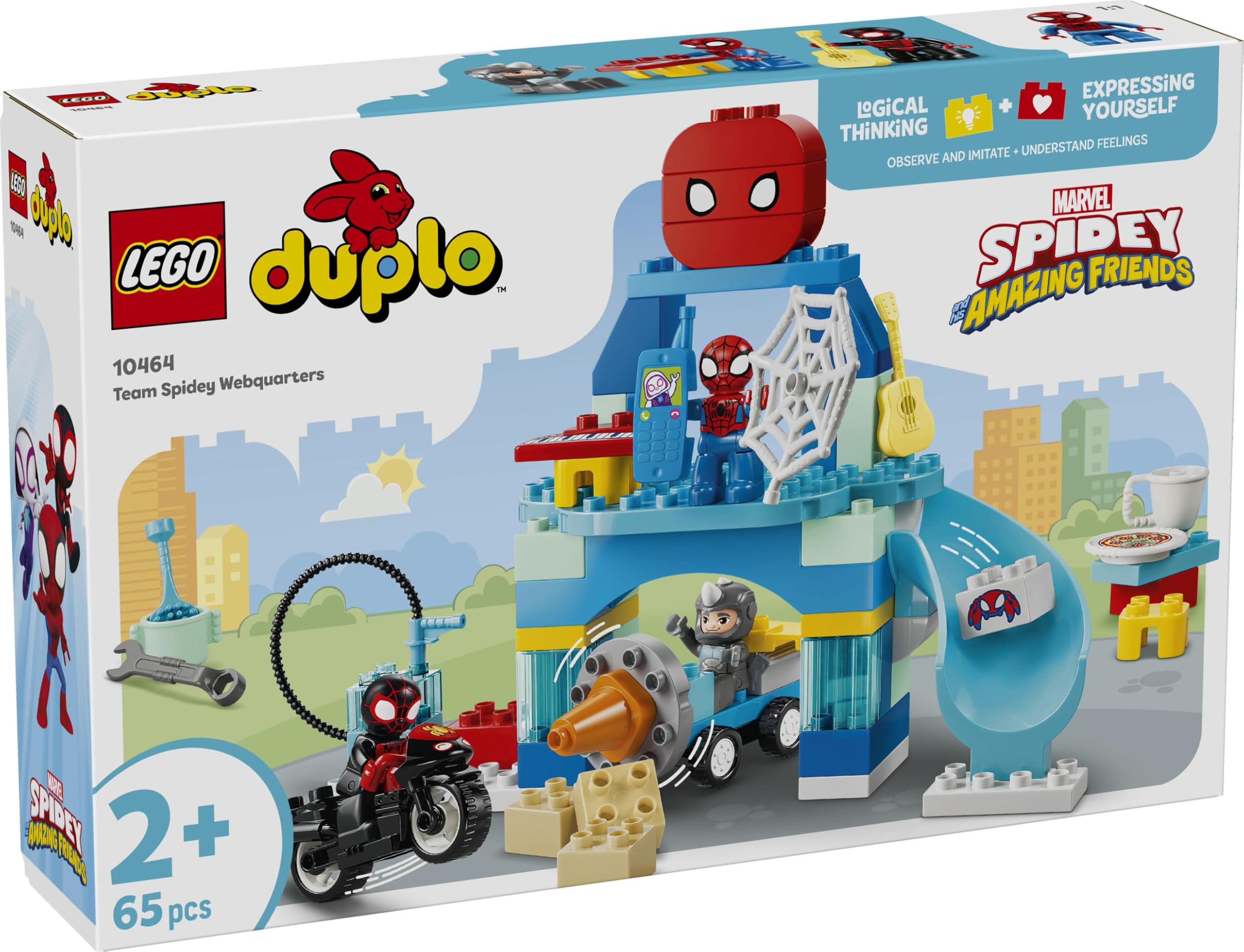LEGO DUPLO Marvel Team Spidey Webquarters Building Set 10464 for Ages 2+ 7