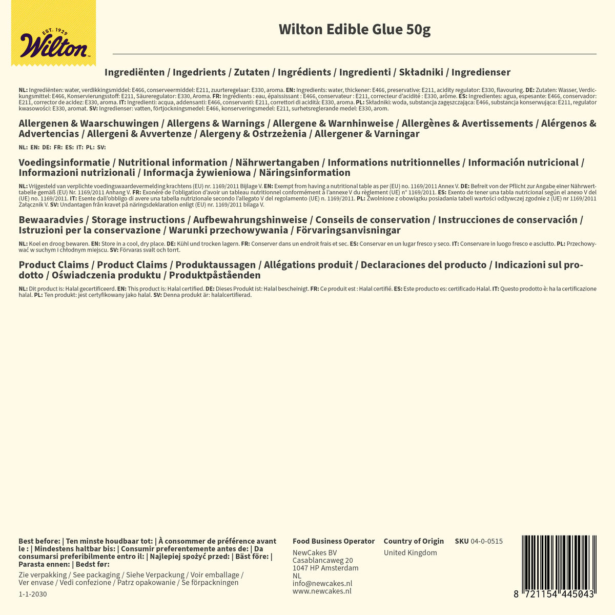 Wilton Edible Glue - Fondant & Cake Decorating, 50 g
