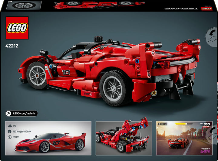 LEGO Technic Ferrari FXX K Buildable Model Car - Realistic Toy with Moving Pistons, Ages 10+