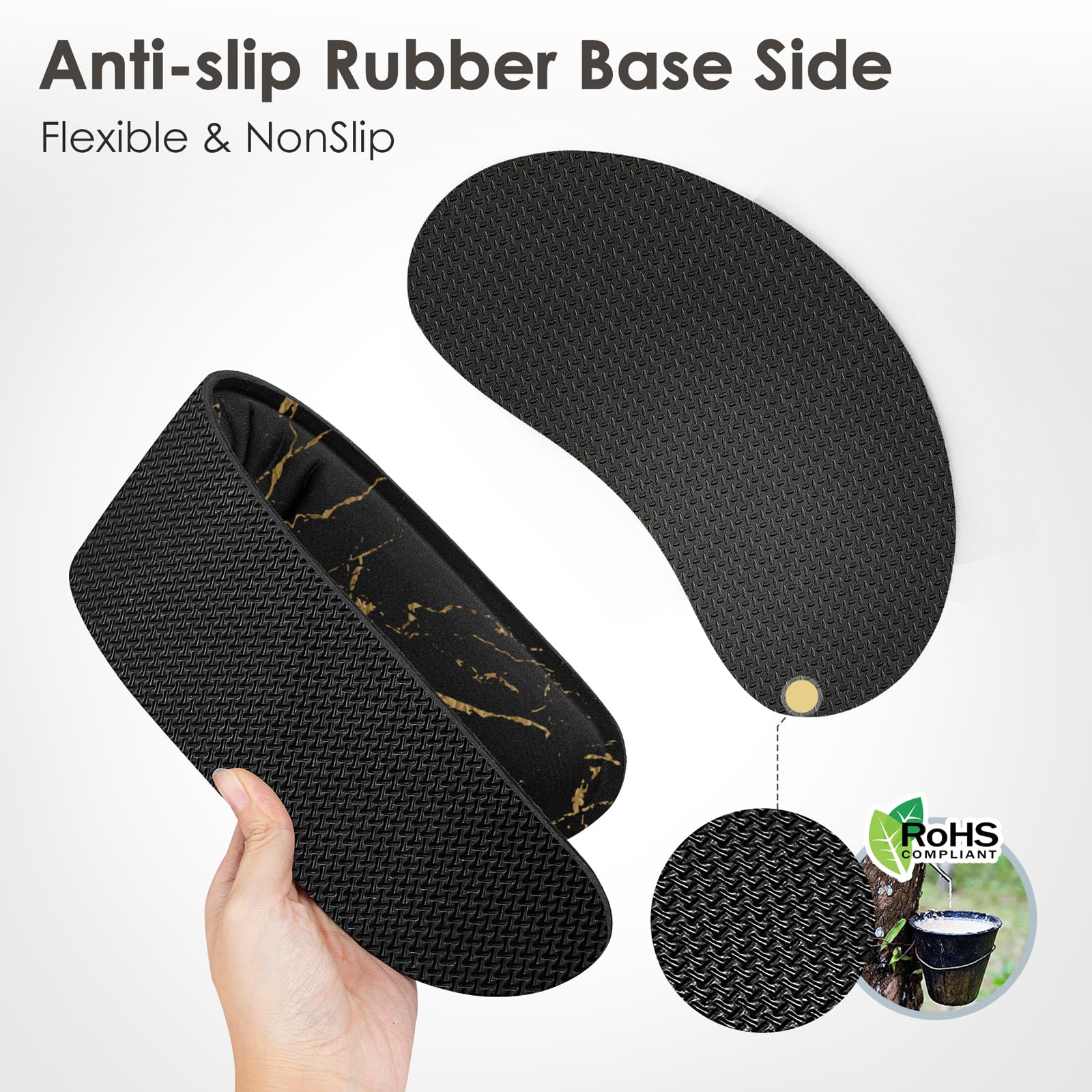 Gimars Upgrade Enlarge Silky Memory Foam Wrist Rest for Keyboard | 3CM Ultra Thick | Non-Slip 3