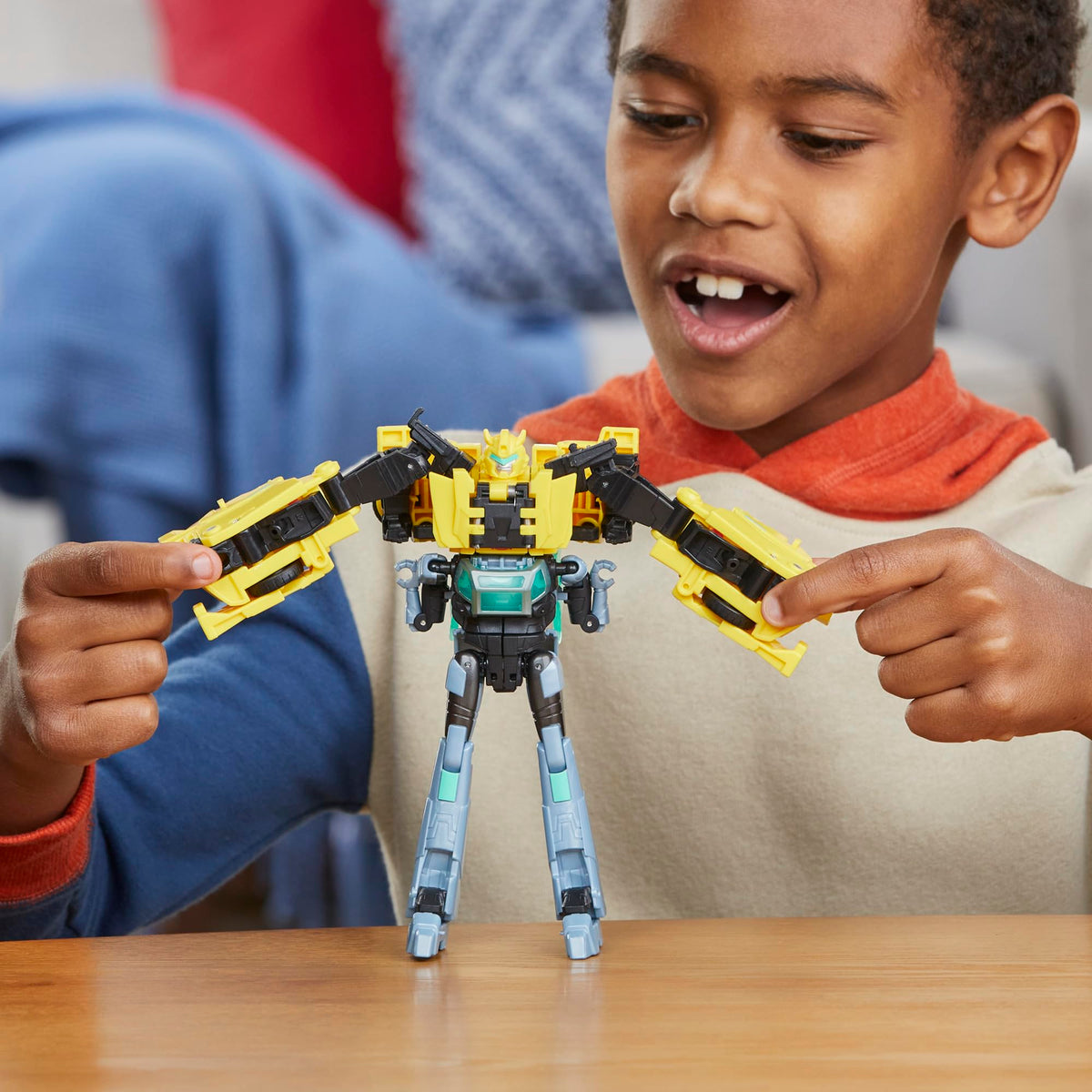 Transformers EarthSpark Cyber-Combiner Bumblebee & Mo Malto Action Figures - 5-inch Scale, Ages 6+ 10