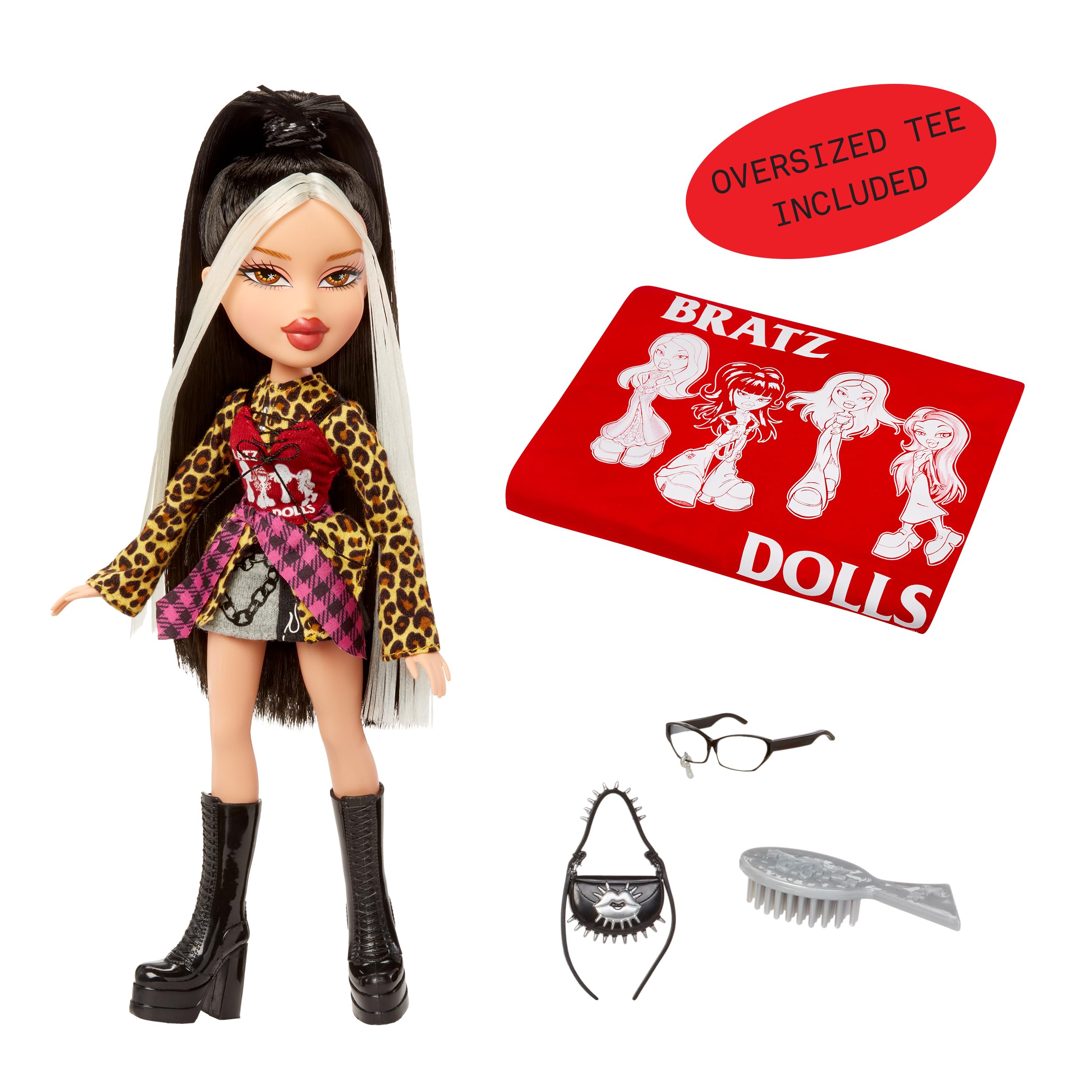 Bratz Stylin' Jade Fashion Doll with Customizable T-Shirt and Accessories 7