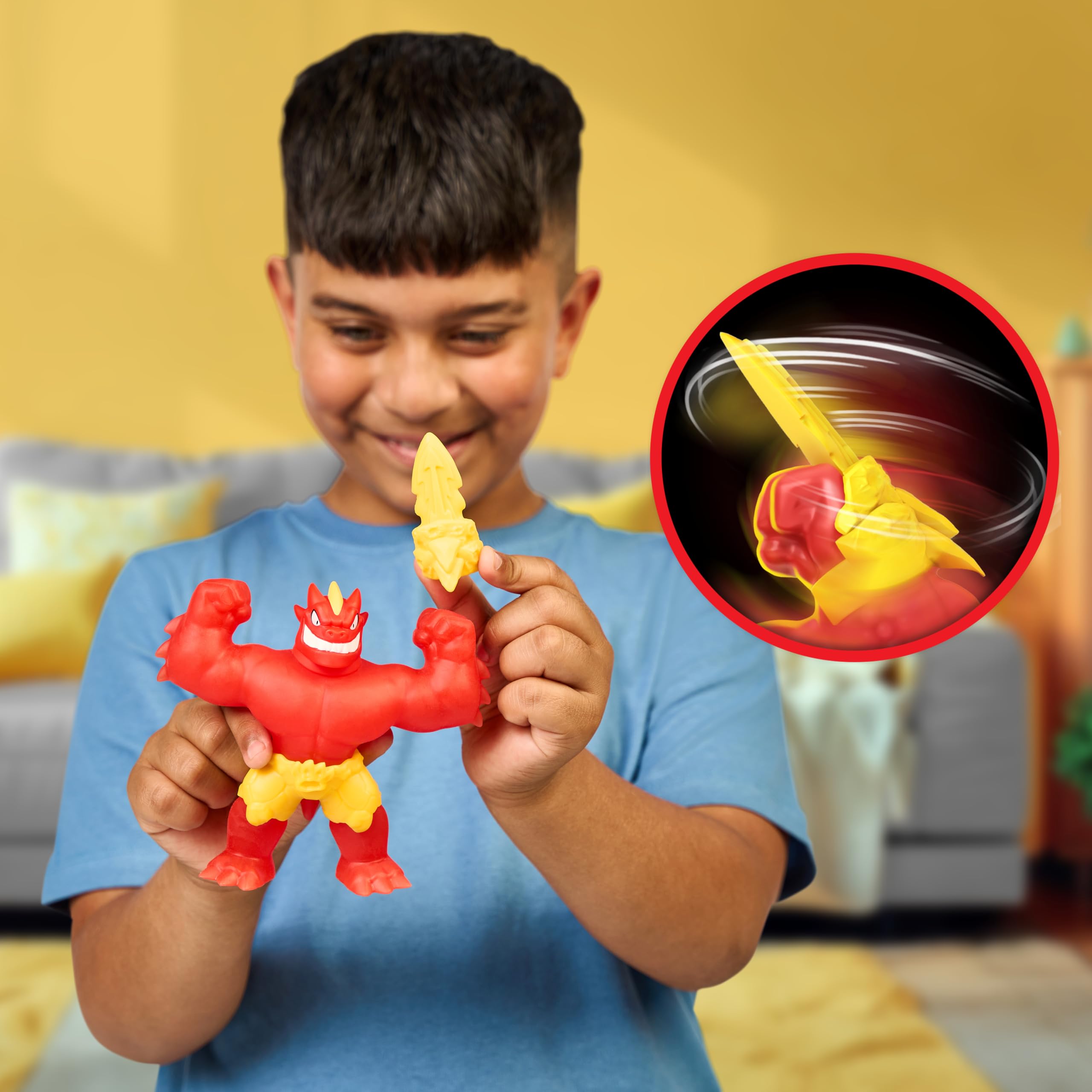 Heroes of Goo Jit Zu Meteor Madness Blazagon Action Figure | Stretches to 3x Size | Ages 4+ 2