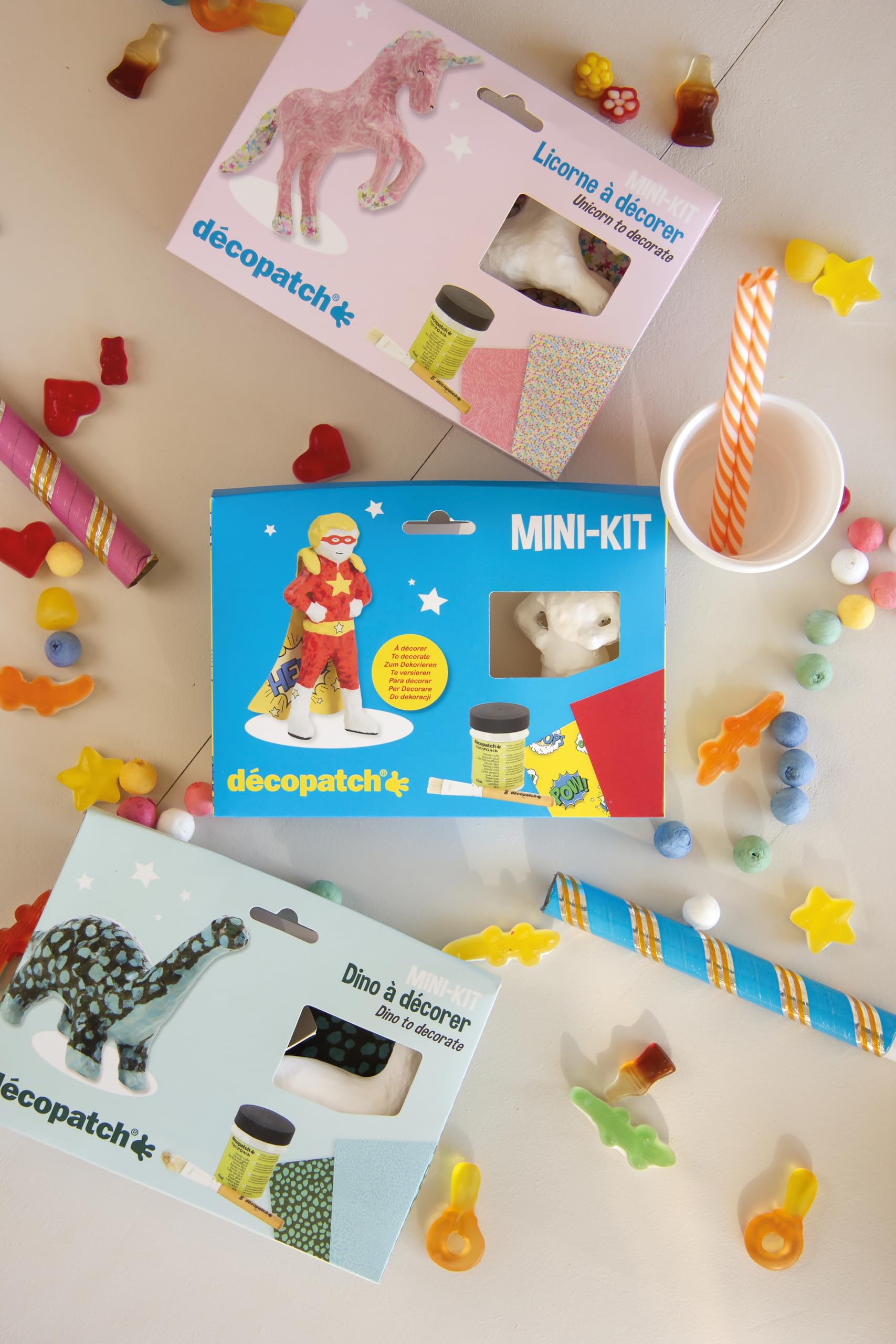 décopatch Unicorn Mini Kit - Papercraft for Kids 5+ | Includes Glue & Paper 8