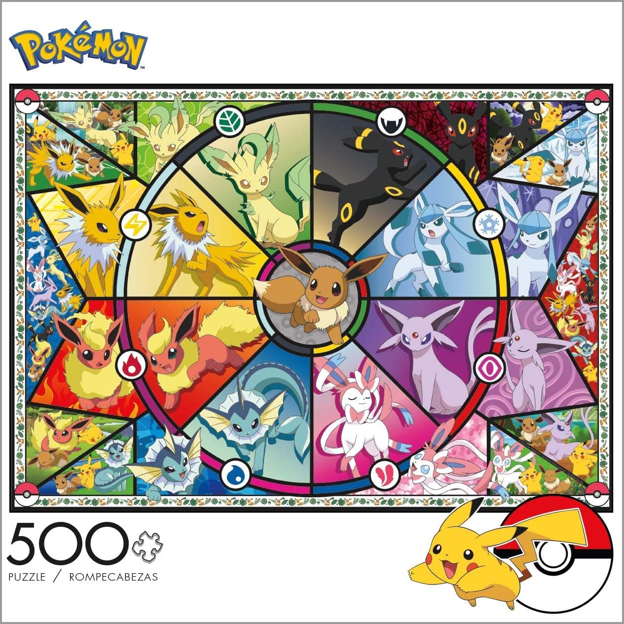 Buffalo Games Eevee's Stained Glass - 500 Piece Jigsaw Puzzle | Unisex Adult | 21.25" x 15" 3