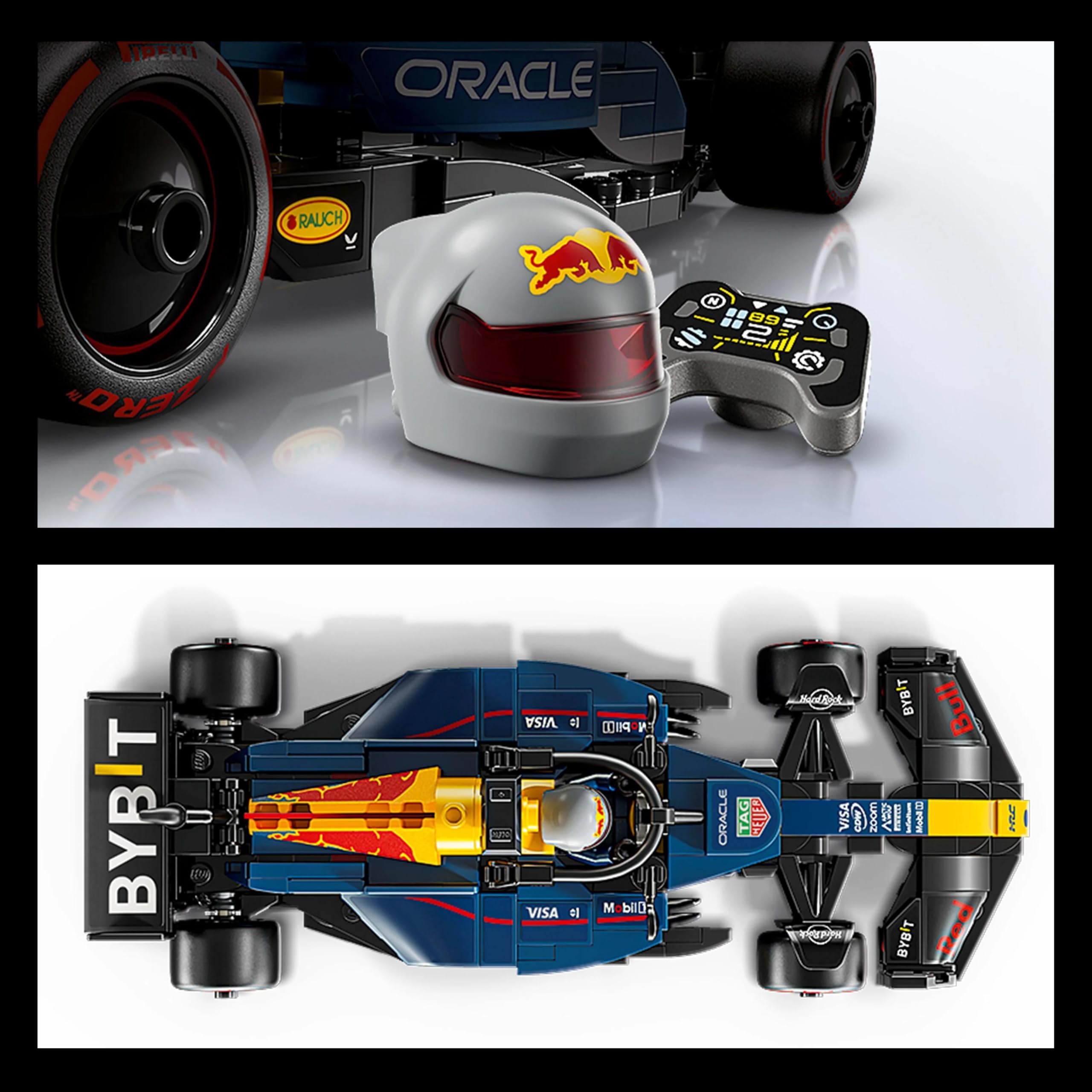 LEGO Speed Champions Oracle Red Bull Racing RB20 F1 Race Car 77243 - Buildable Formula 1 Model with Driver Minifigure for Adults 7