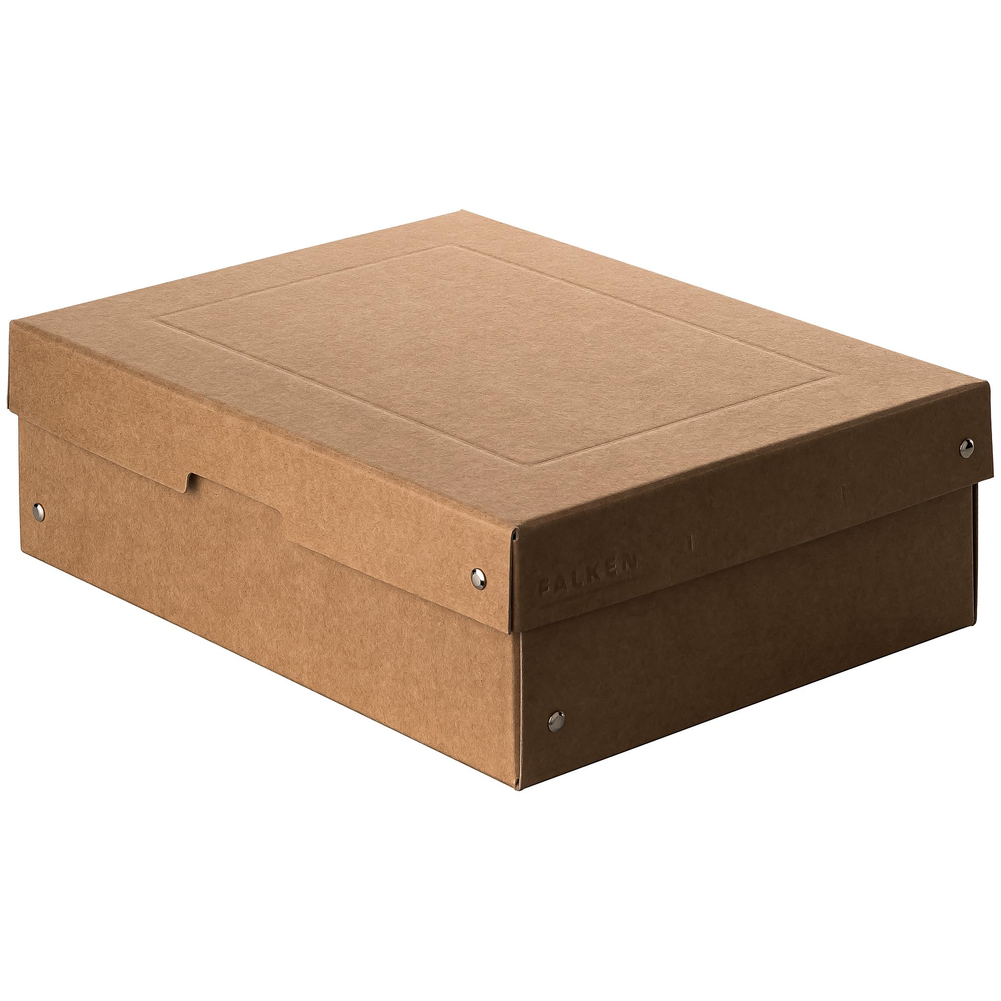 FALKEN Original PureBox Nature Box Mailer - DIN A4, 100mm High, Brown Cardboard