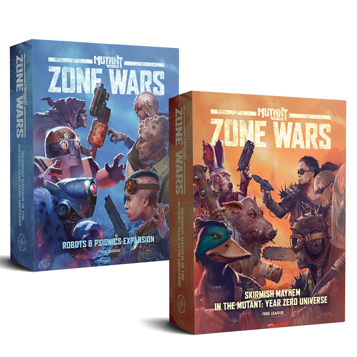 Free League Mutant Year Zero: Zone Wars - Robots & Psionics Expansion | 2 New Factions | 10 Miniatures | 5 Scenarios 5