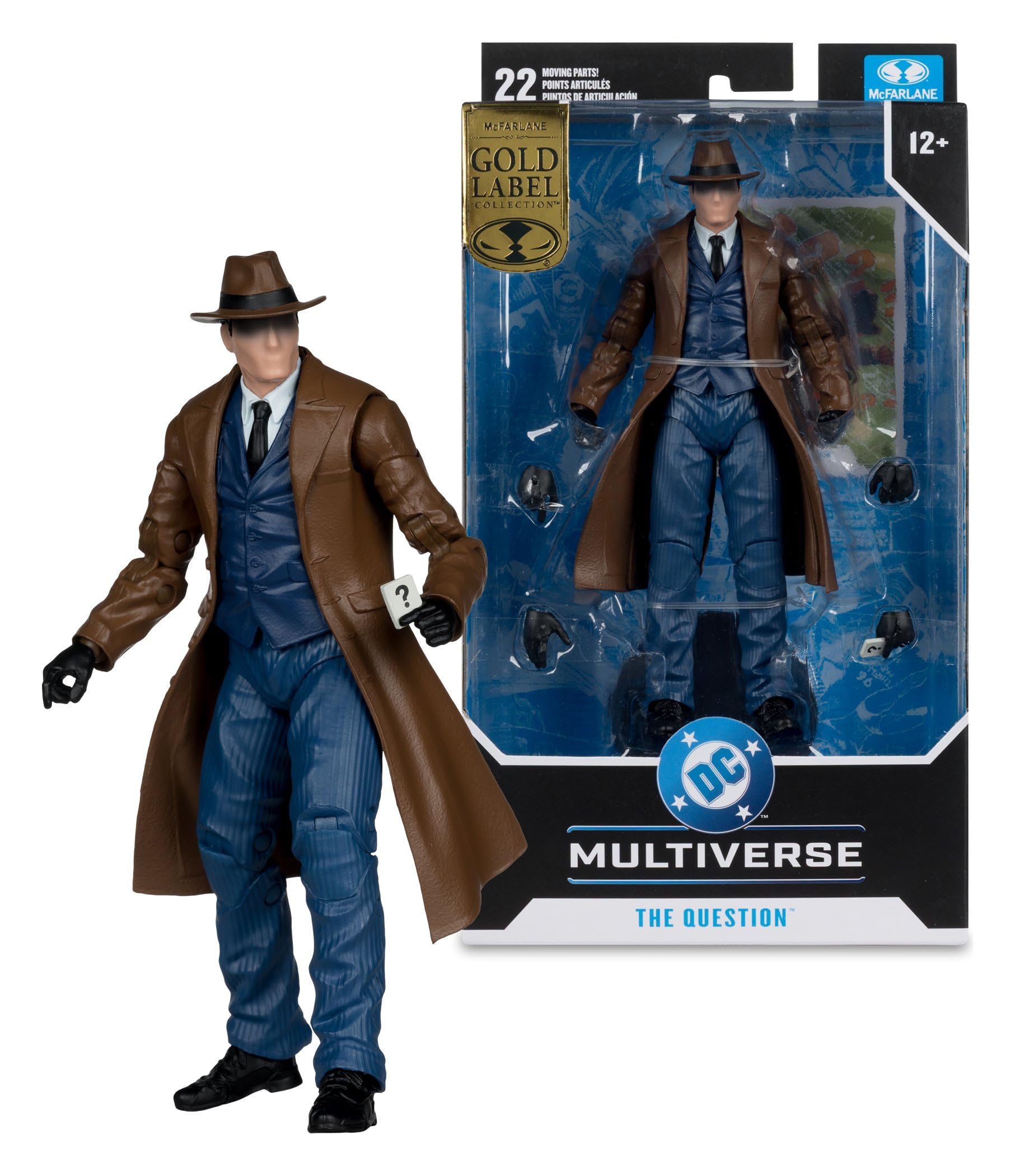 McFarlane DC Multiverse The Question Gold Label 7in Action Figure - Multicolor, Plastic 4
