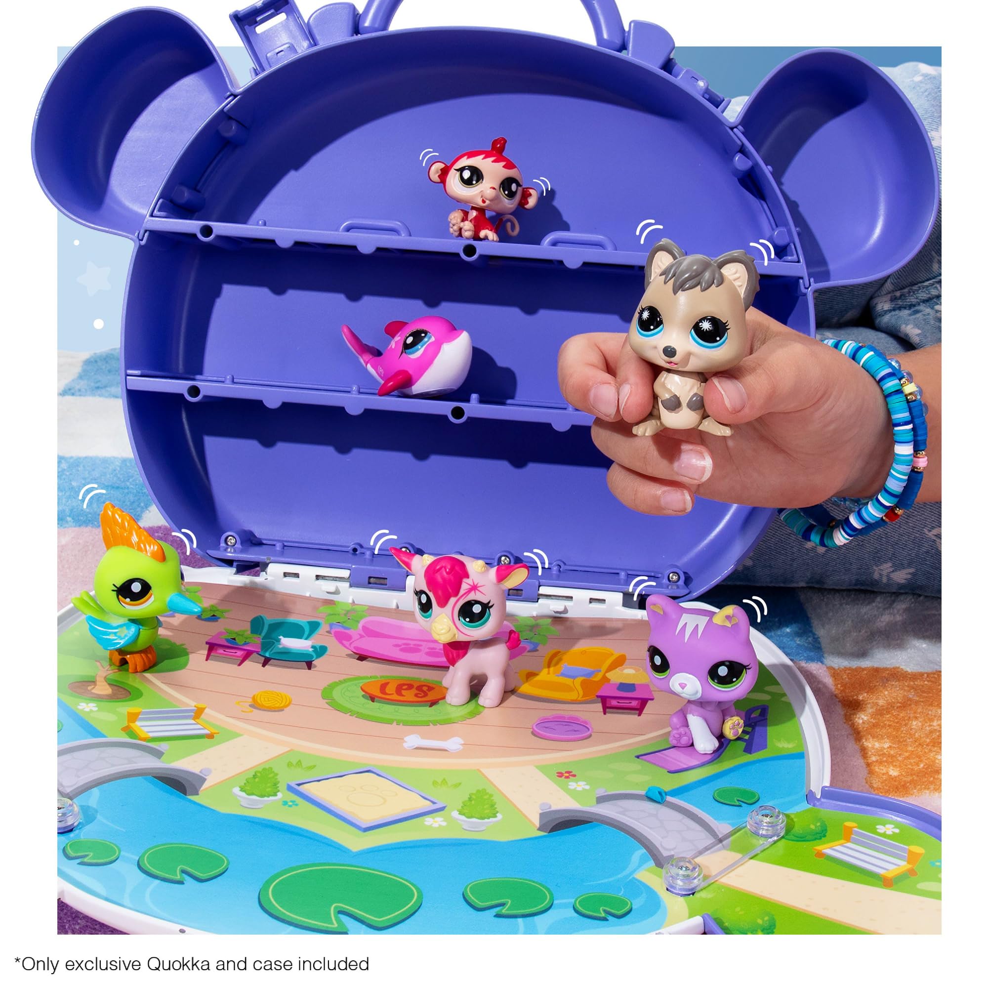 Littlest Pet Shop Collect and Display Case - Exclusive Quokka Bobble Head Pet & Virtual Code 12