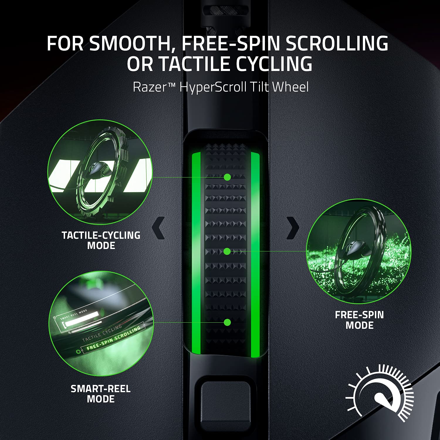 Razer Basilisk V3 - Wired Customisable Gaming Mouse (10+1 Programmable Buttons, HyperScroll Tilt Wheel, 11 Chroma RGB Lighting Zones, Optical Mouse Switches, Focus+ 26K DPI Optical Sensor) Black 9