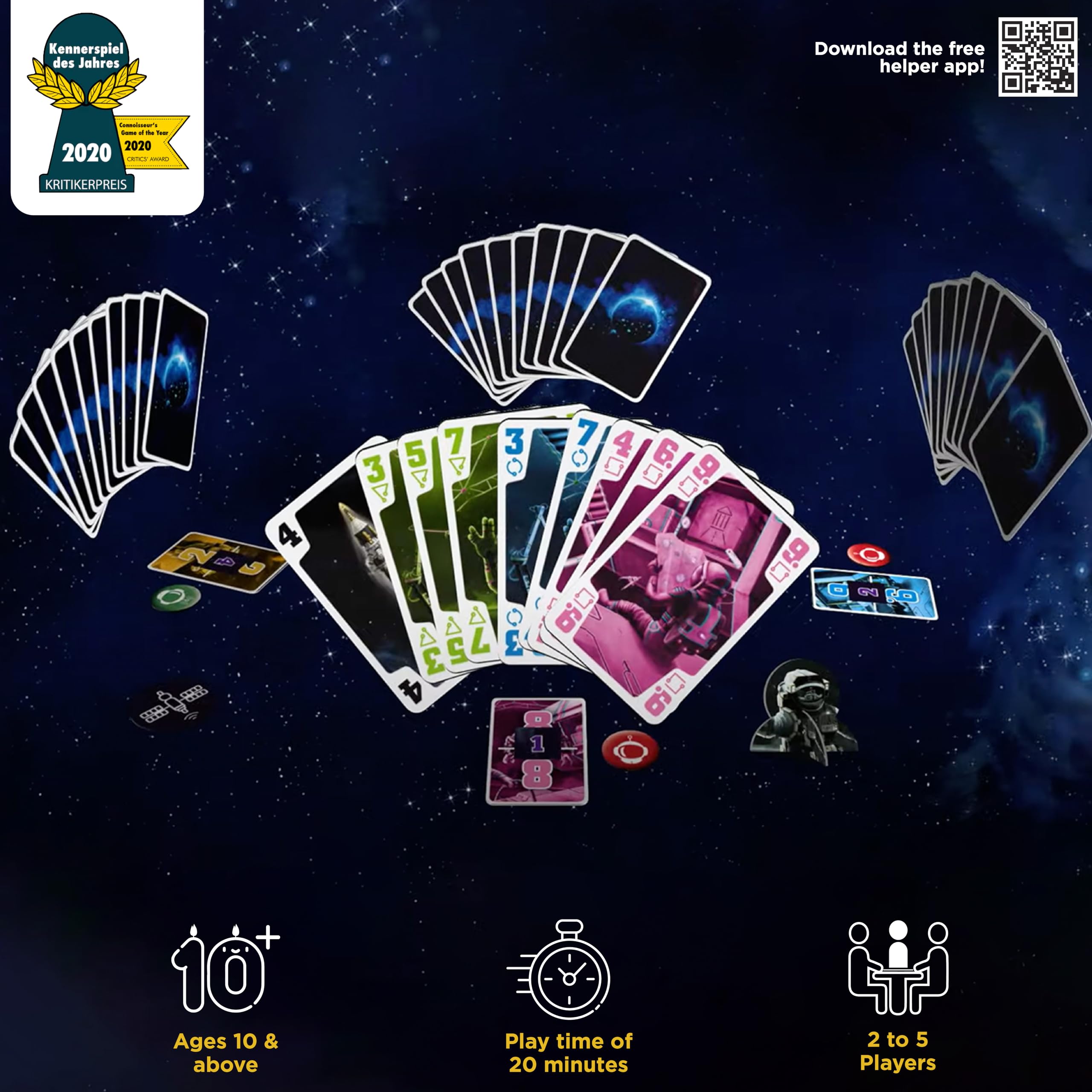 Thames & Kosmos The Crew: The Quest For Planet Nine Cooperative Trick Taking Game | 3-5 Players | Ages 10+