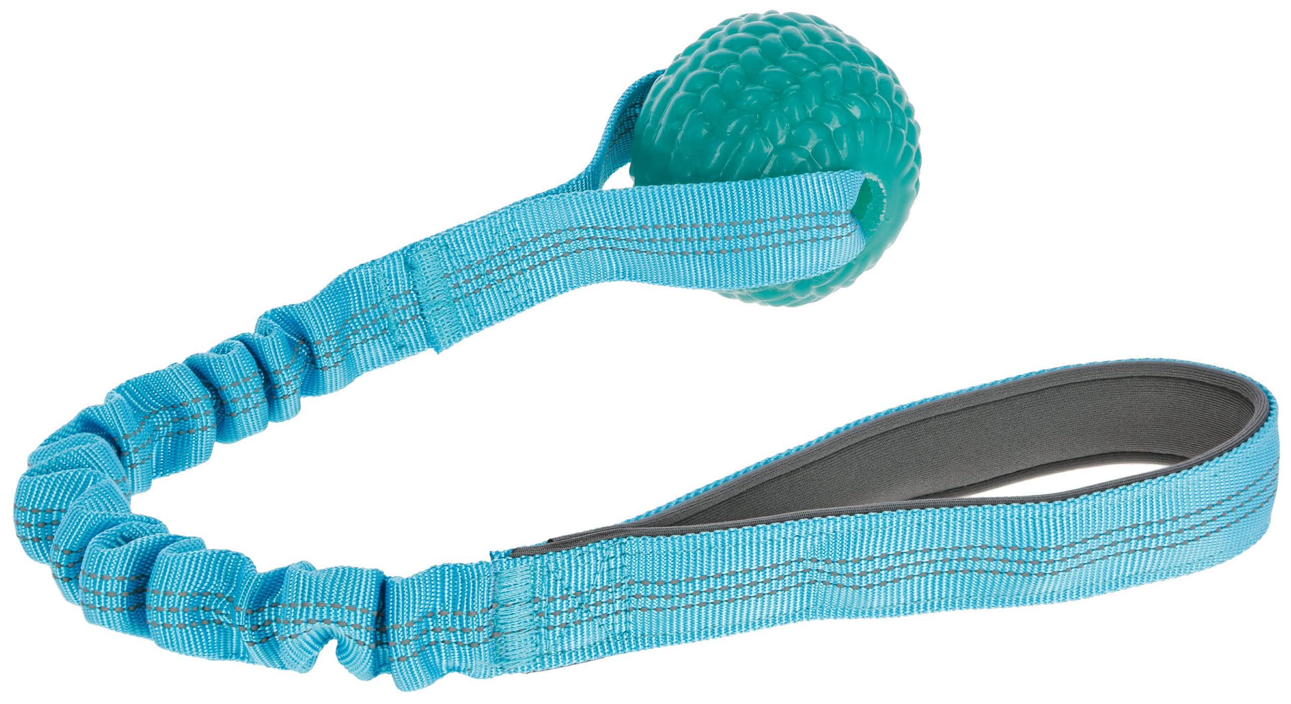Kerbl Pet BungeeToy Ball - Ideal for Fetch & Tug | Shock Absorber | 50 cm x 6.5 cm Blue 1